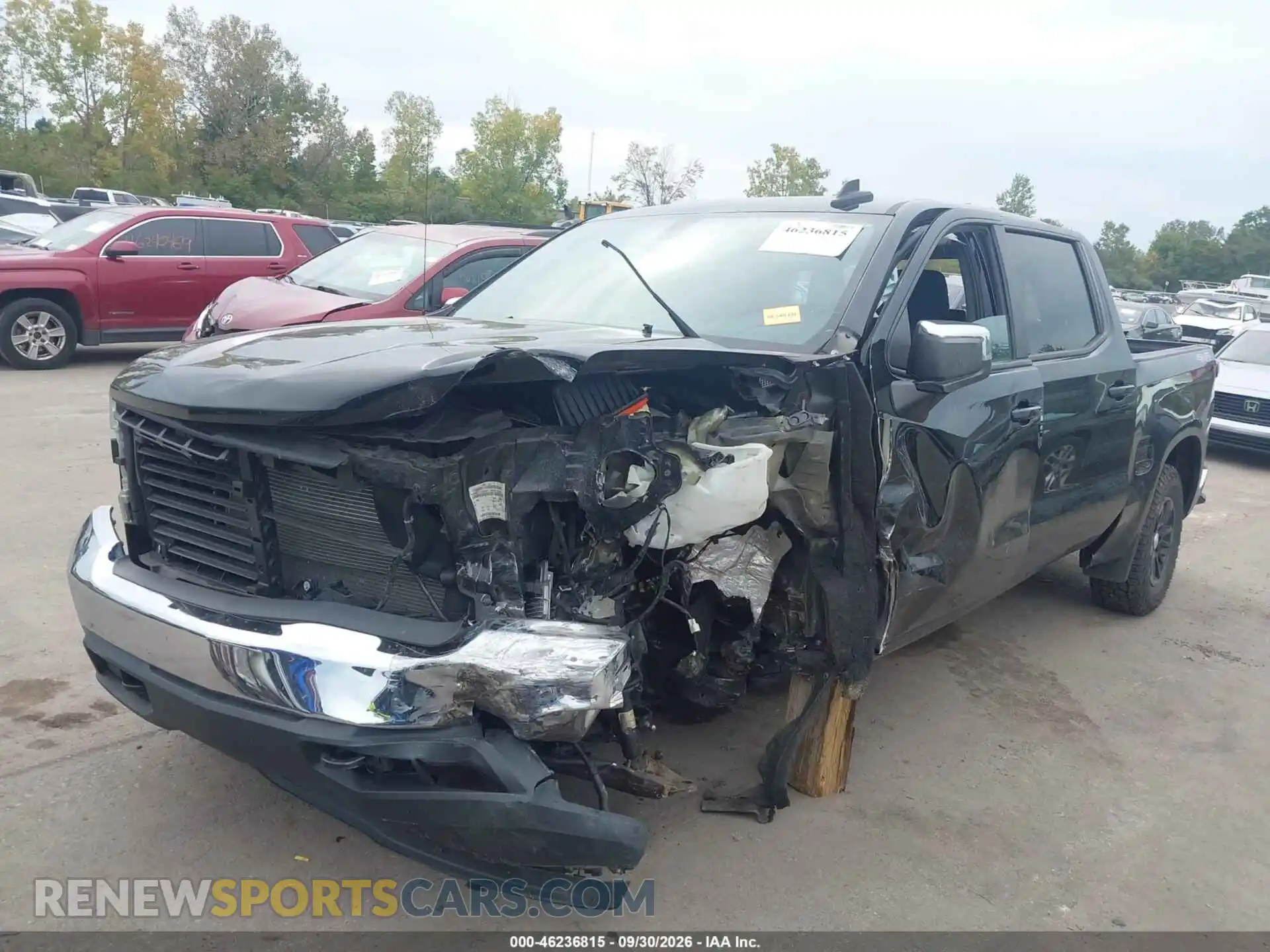2 Photograph of a damaged car 3GCUYDED2MG382384 CHEVROLET SILVERADO 1500 2021