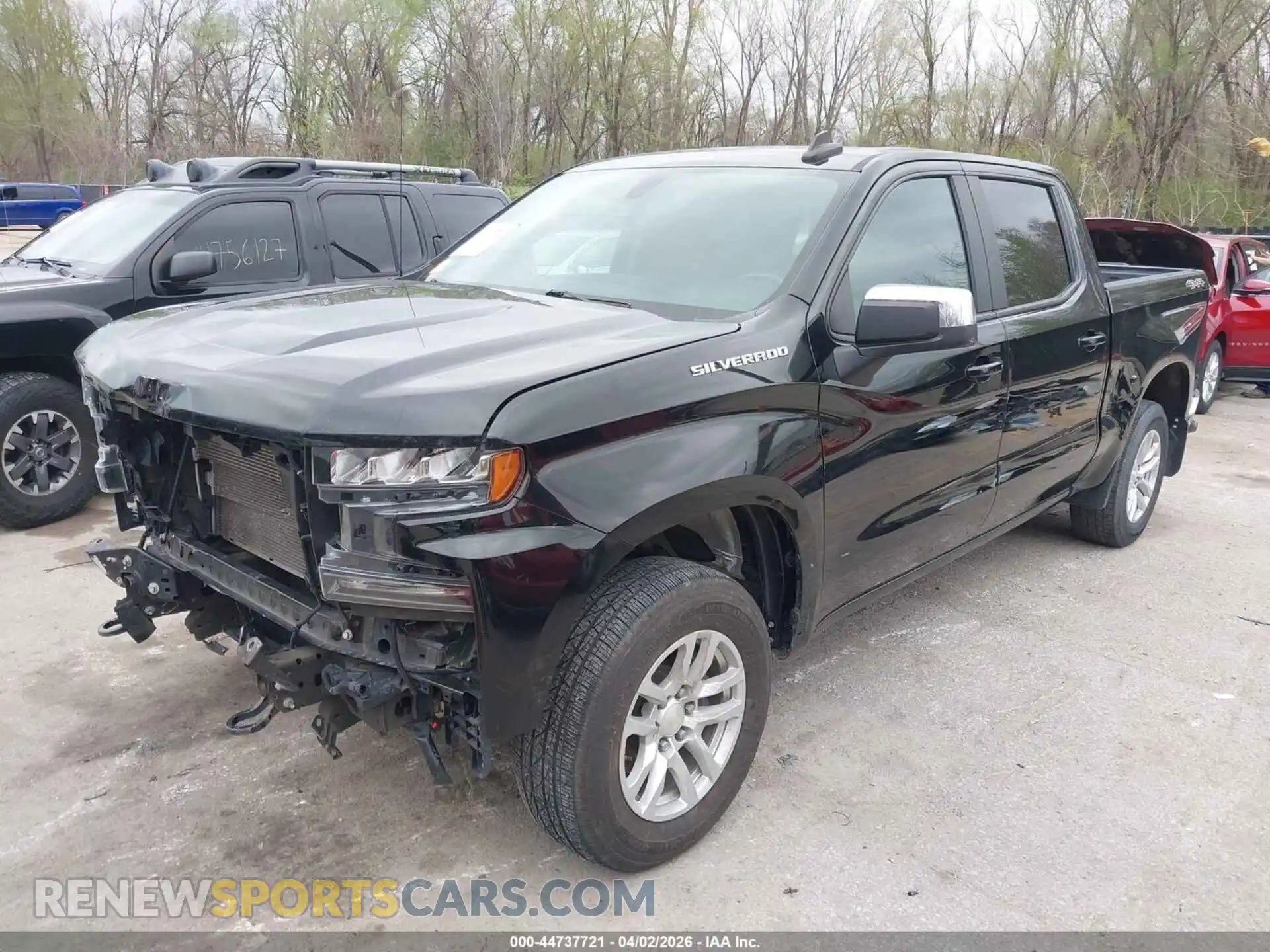 2 Photograph of a damaged car 3GCUYDED4MG102402 CHEVROLET SILVERADO 1500 2021