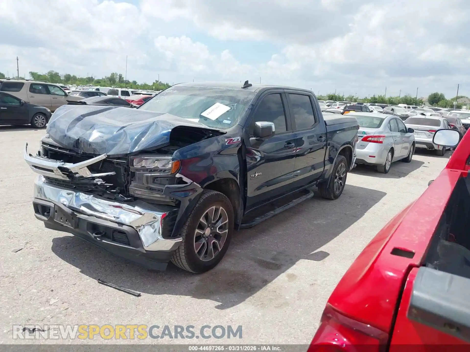 2 Photograph of a damaged car 3GCUYDED6MG467907 CHEVROLET SILVERADO 1500 2021