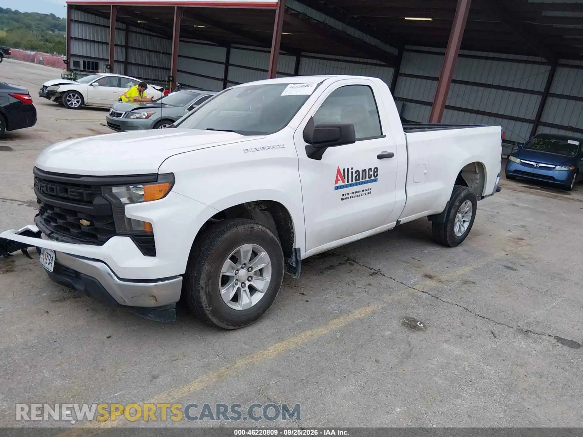 2 Photograph of a damaged car 3GCNAAED3NG516554 CHEVROLET SILVERADO 1500 2022