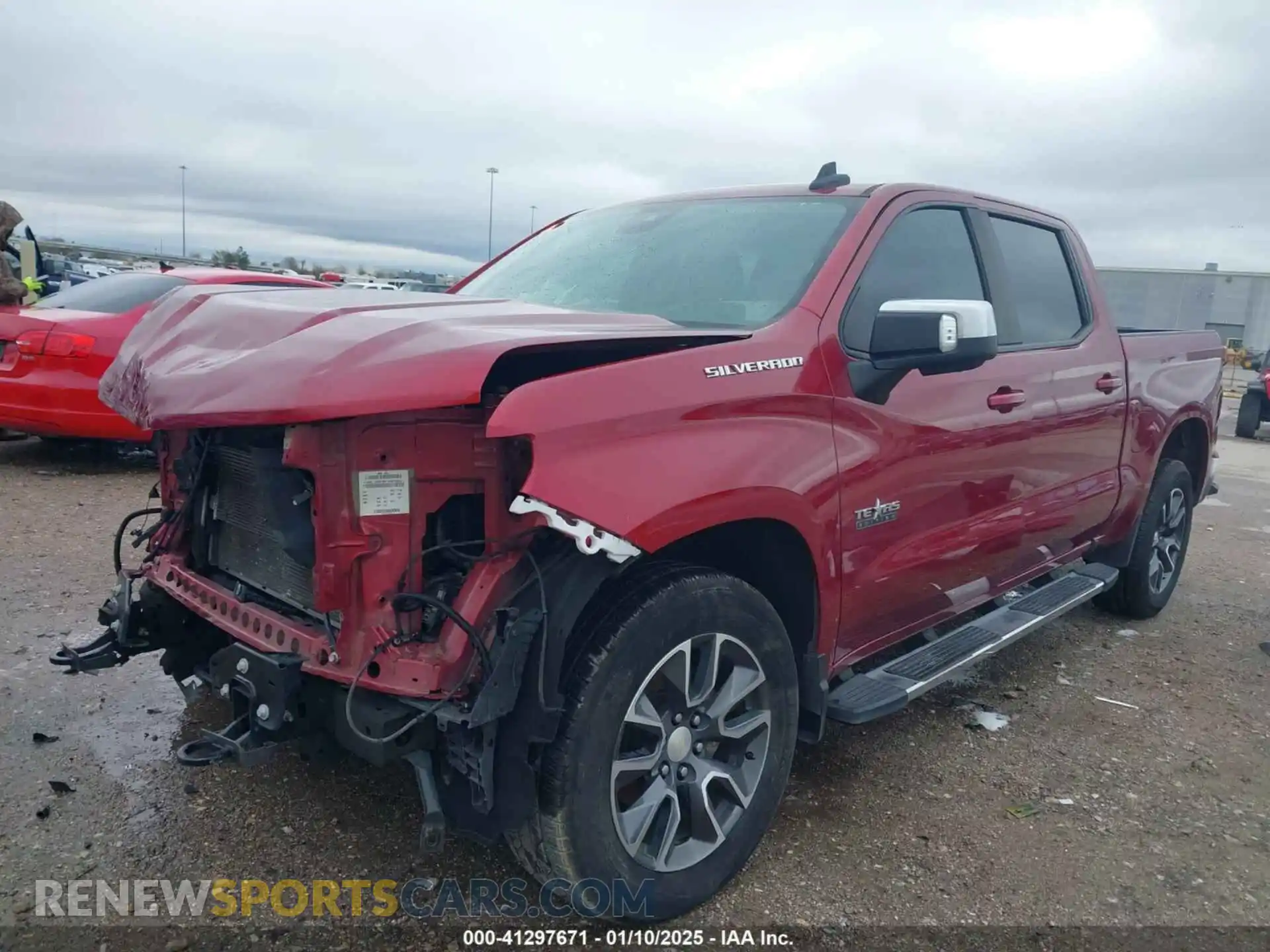 2 Photograph of a damaged car 3GCPACED5NG532002 CHEVROLET SILVERADO 1500 2022