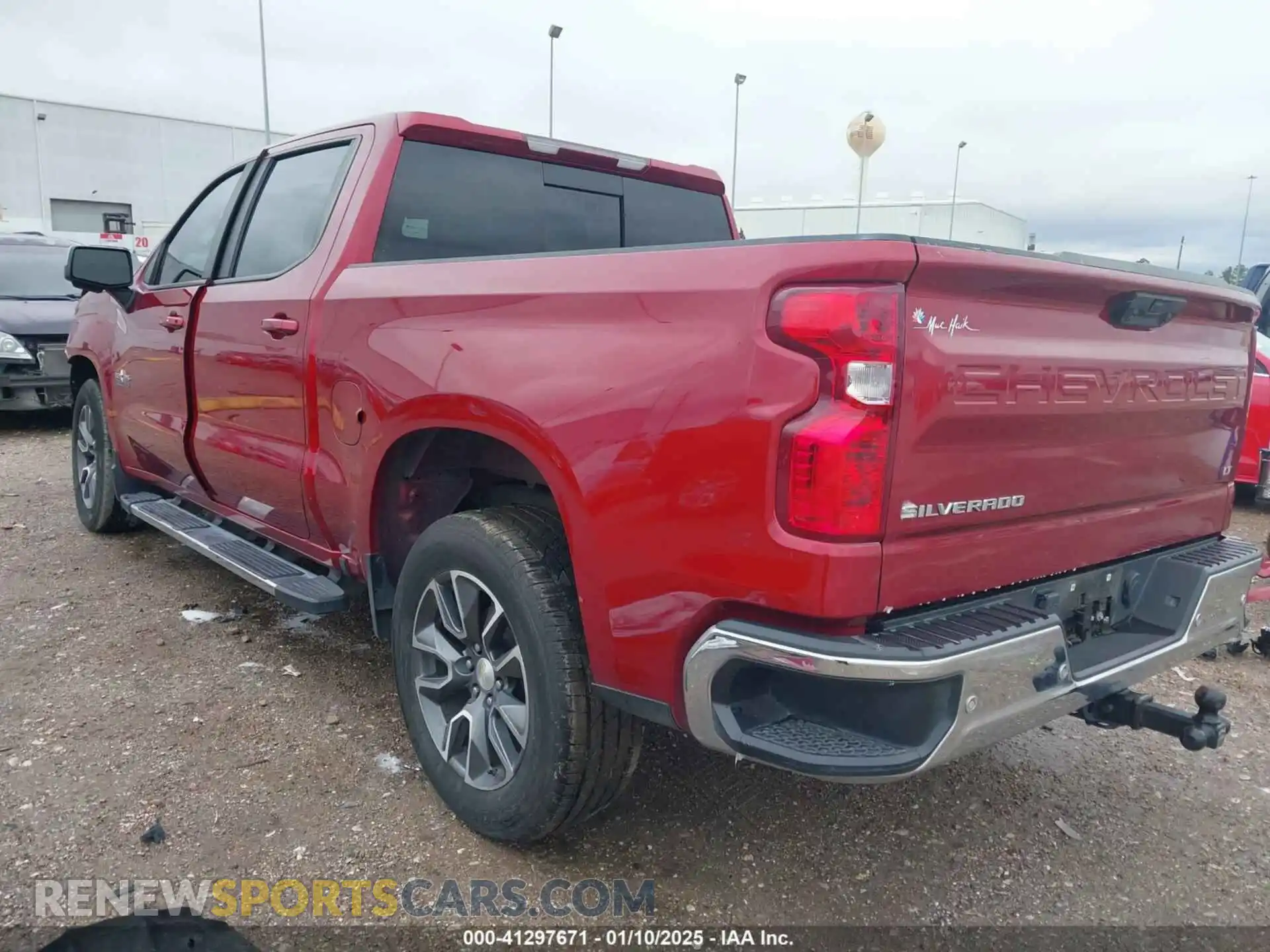 3 Photograph of a damaged car 3GCPACED5NG532002 CHEVROLET SILVERADO 1500 2022