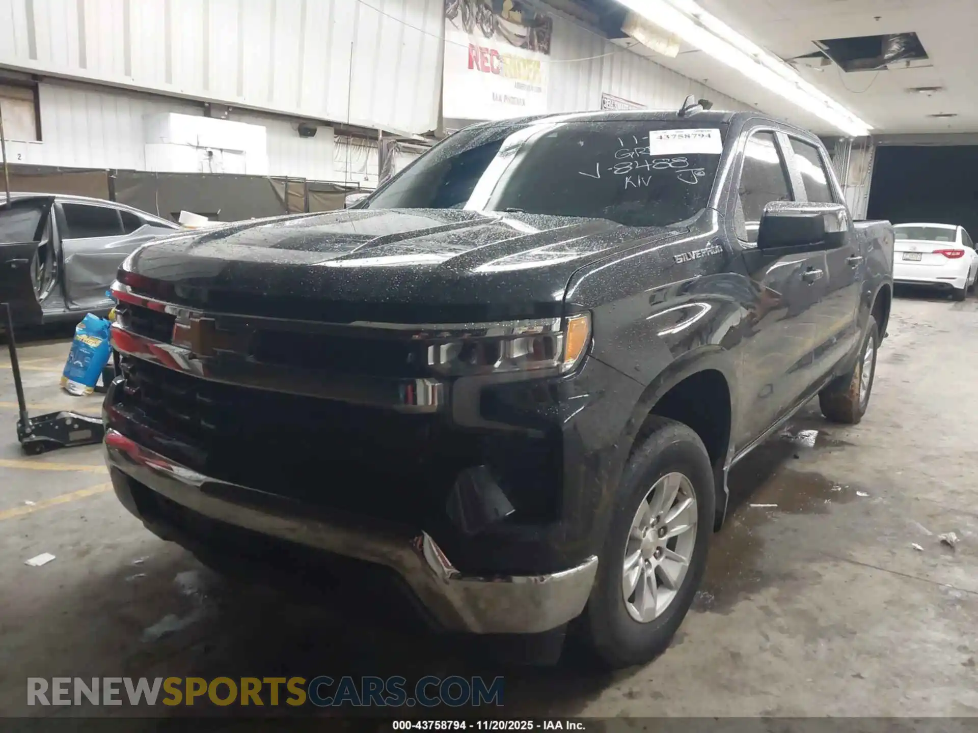 2 Photograph of a damaged car 3GCPACEK2NG628488 CHEVROLET SILVERADO 1500 2022