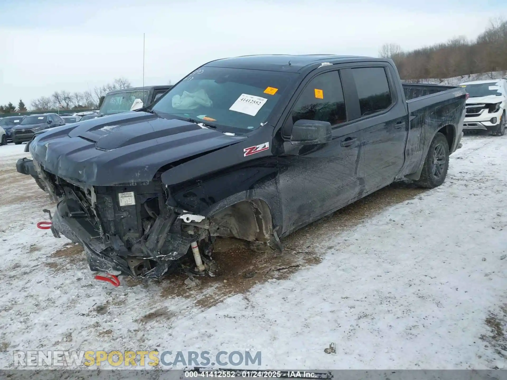 2 Photograph of a damaged car 3GCPDCEK2NG544078 CHEVROLET SILVERADO 1500 2022