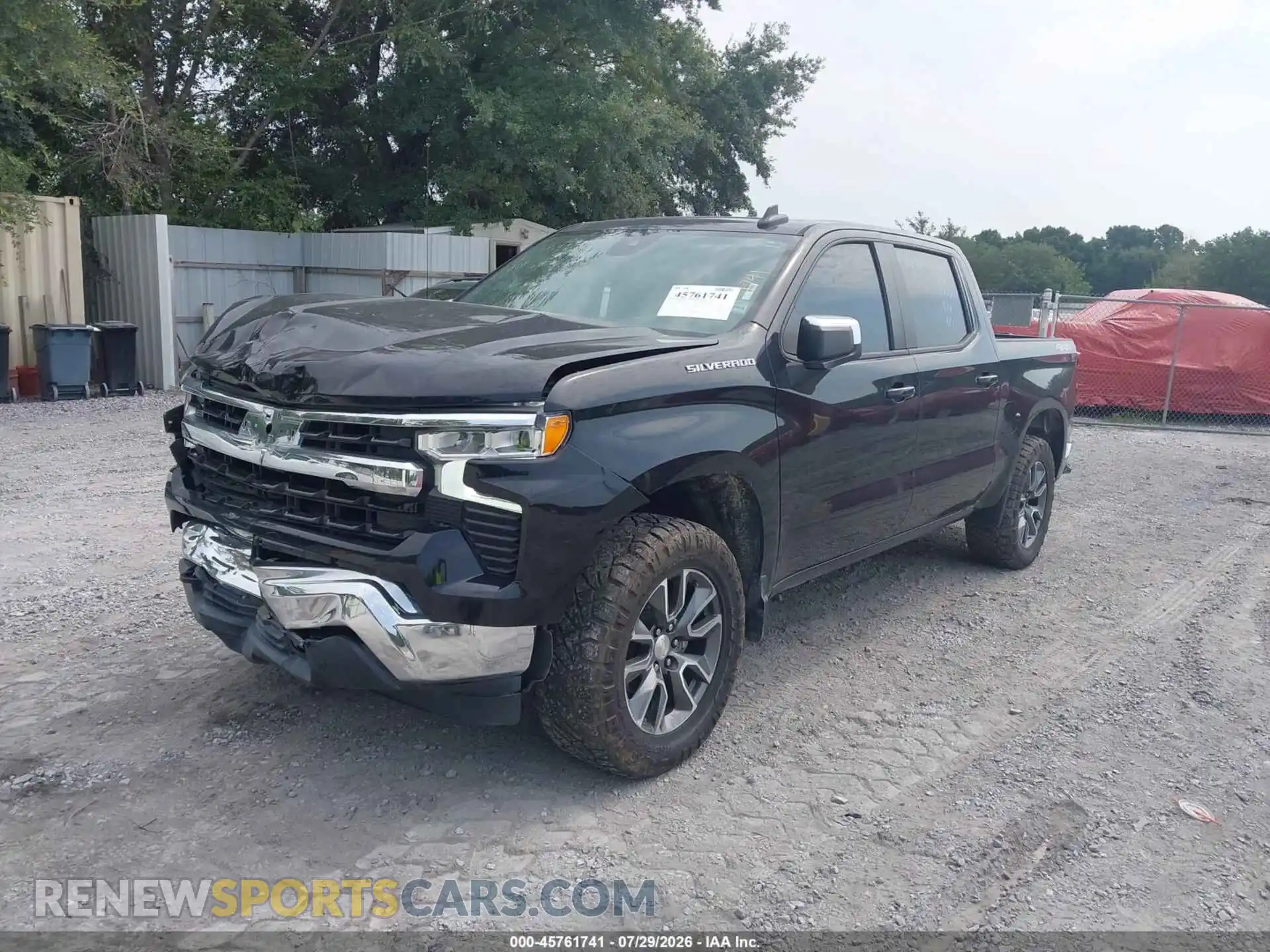2 Photograph of a damaged car 3GCPDDEK2NG629735 CHEVROLET SILVERADO 1500 2022
