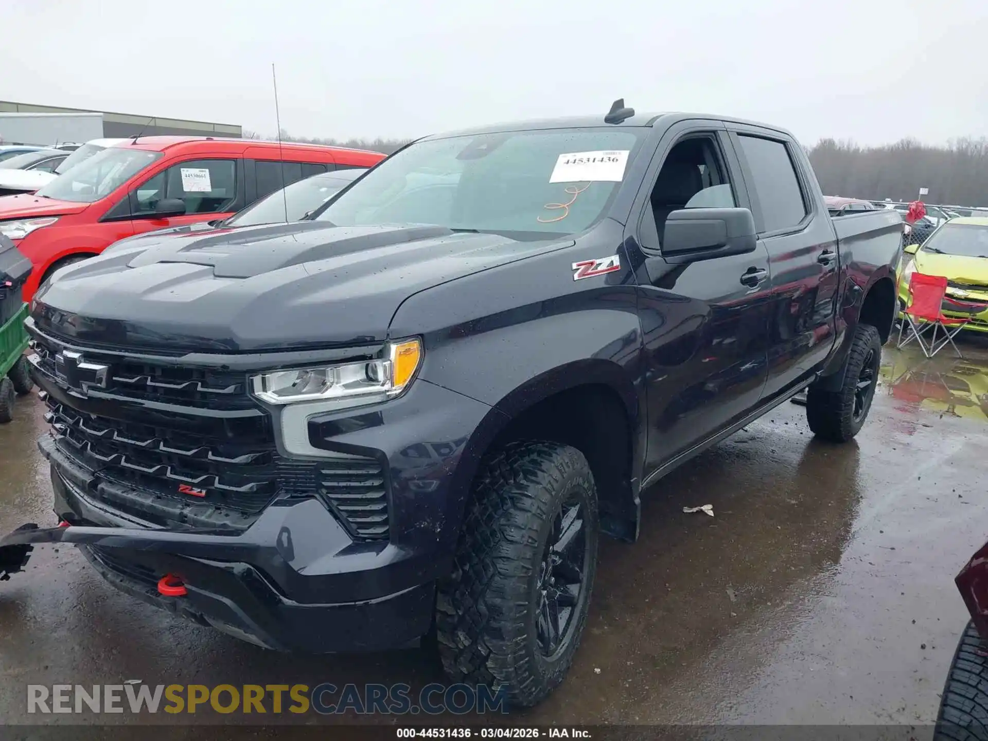 2 Photograph of a damaged car 3GCUDFED8NG595204 CHEVROLET SILVERADO 1500 2022
