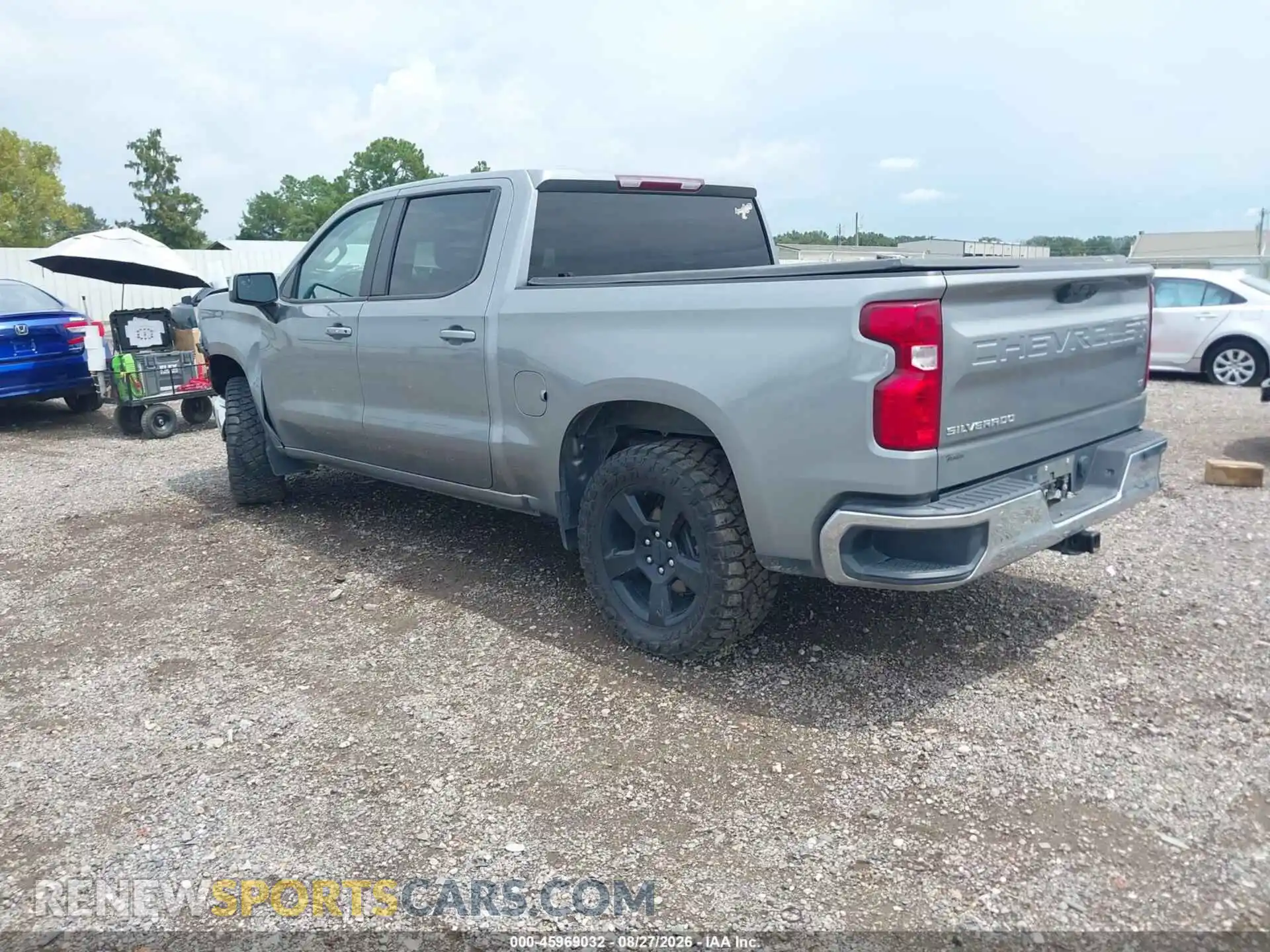 3 Photograph of a damaged car 1GCPACED3PZ227357 CHEVROLET SILVERADO 1500 2023
