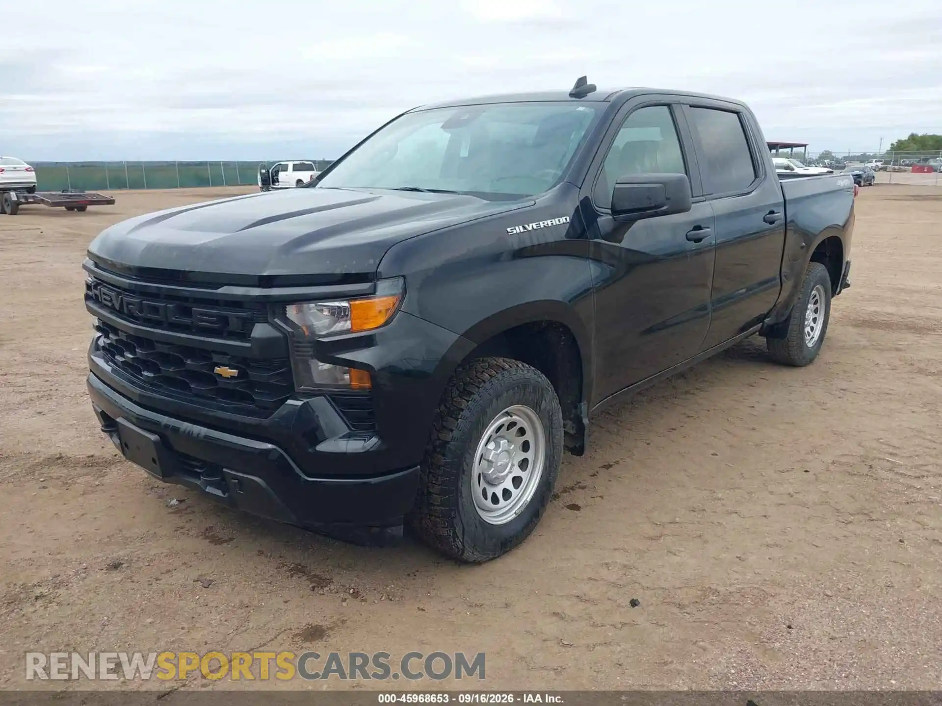 2 Photograph of a damaged car 1GCPDAEK4PZ219908 CHEVROLET SILVERADO 1500 2023