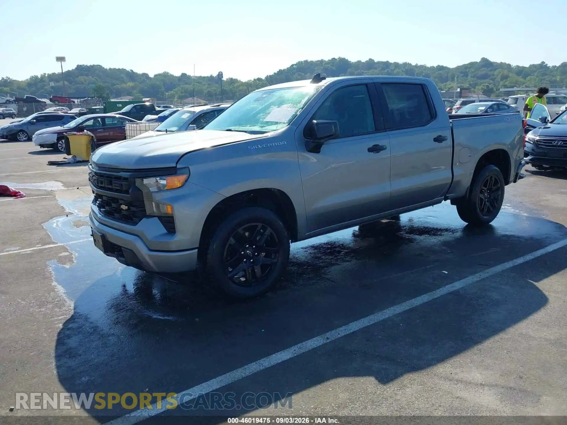 2 Фотография поврежденного автомобиля 1GCPDBEK2PZ181486 CHEVROLET SILVERADO 1500 2023