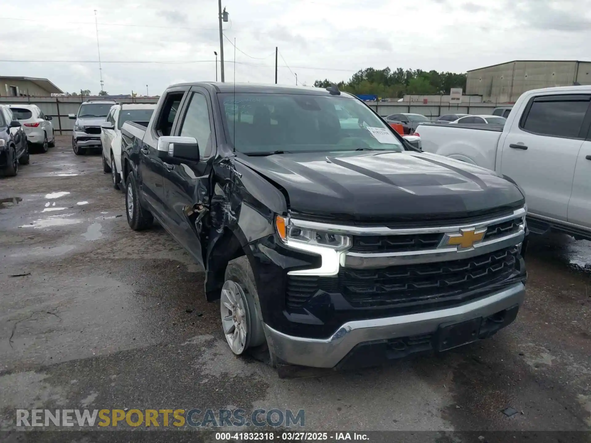 1 Photograph of a damaged car 1GCPDDEK7PZ272636 CHEVROLET SILVERADO 1500 2023