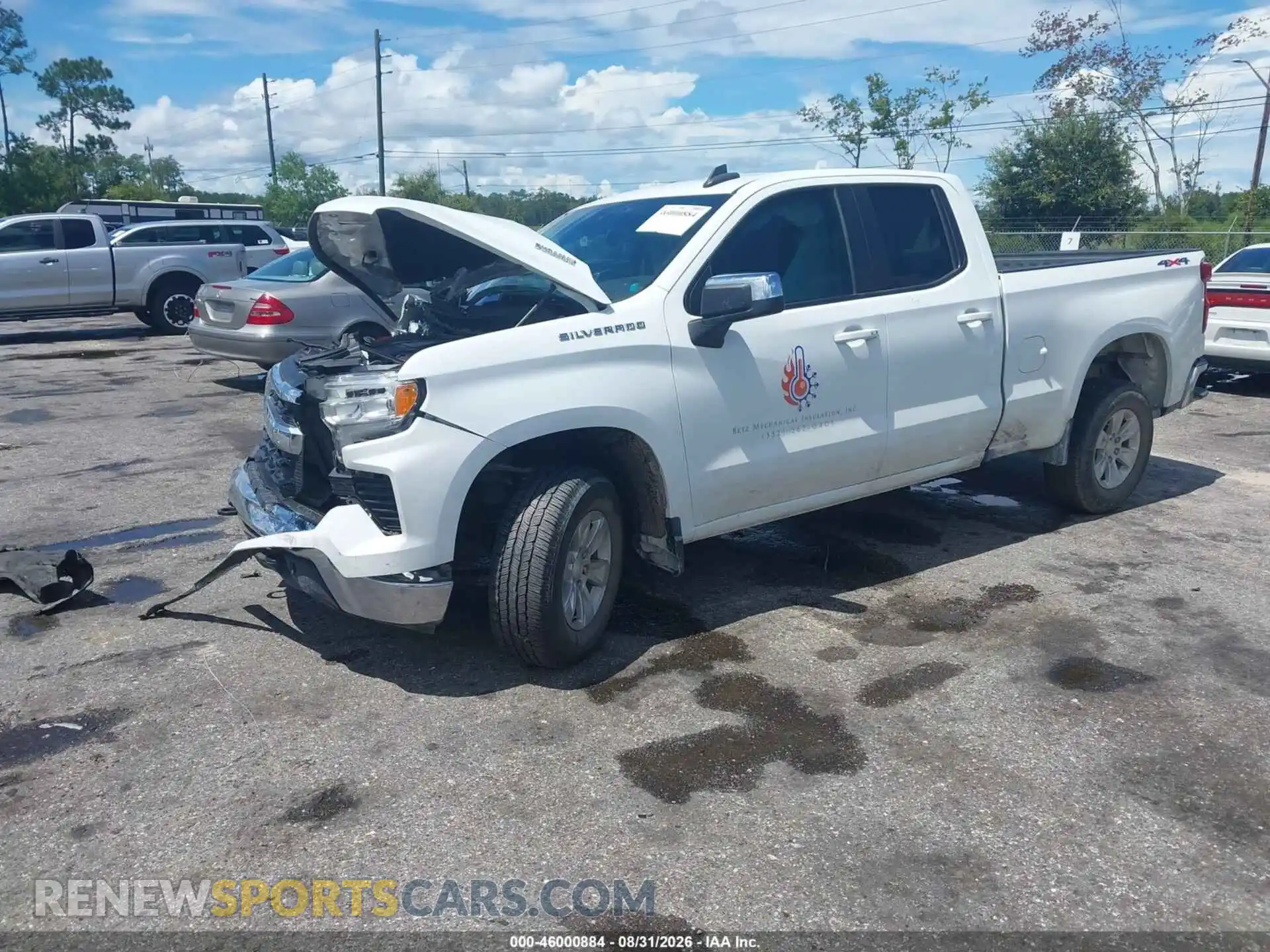 2 Фотография поврежденного автомобиля 1GCVDDE86PZ268962 CHEVROLET SILVERADO 1500 2023