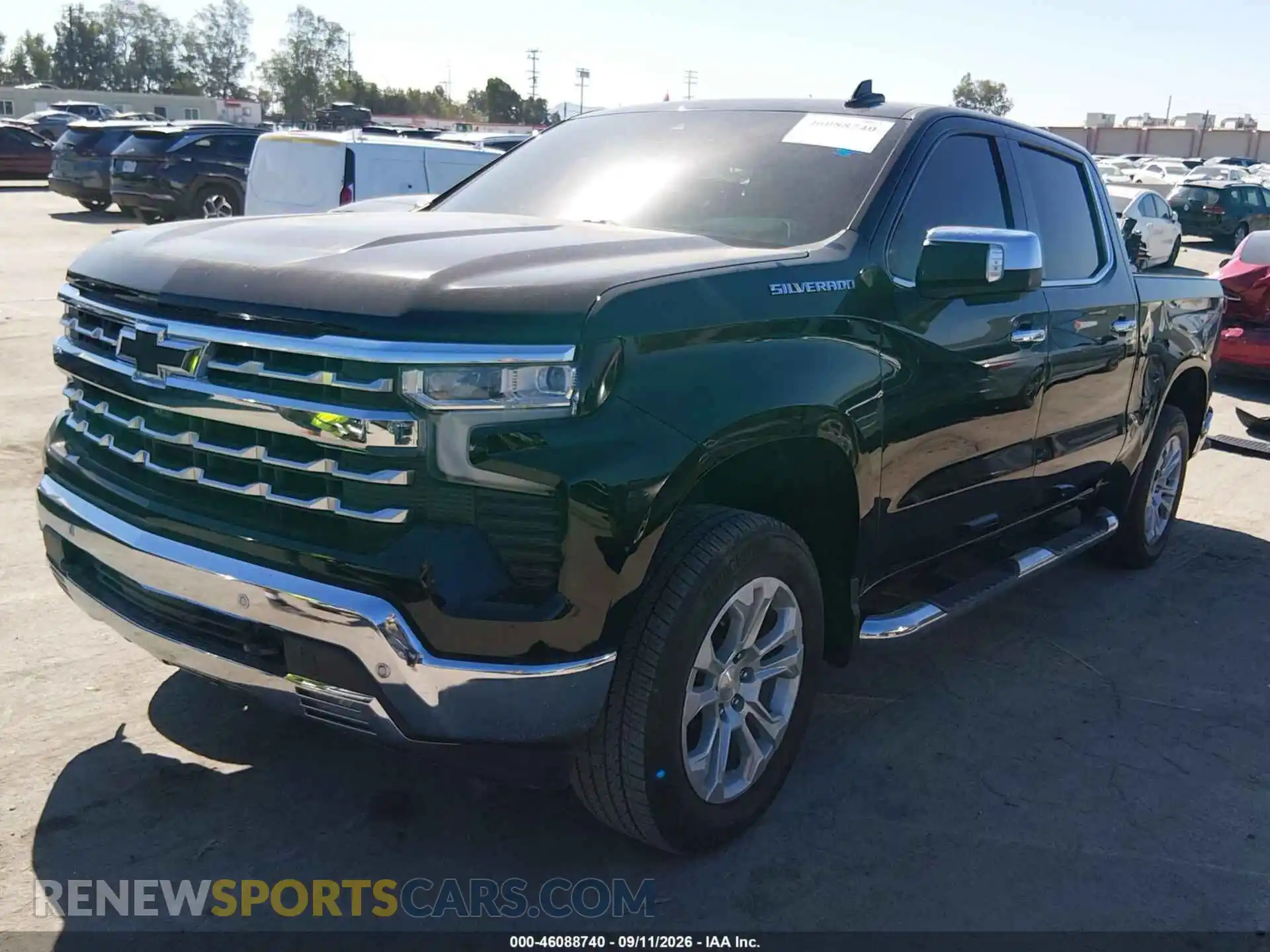2 Фотография поврежденного автомобиля 2GCPAEED3P1104310 CHEVROLET SILVERADO 1500 2023