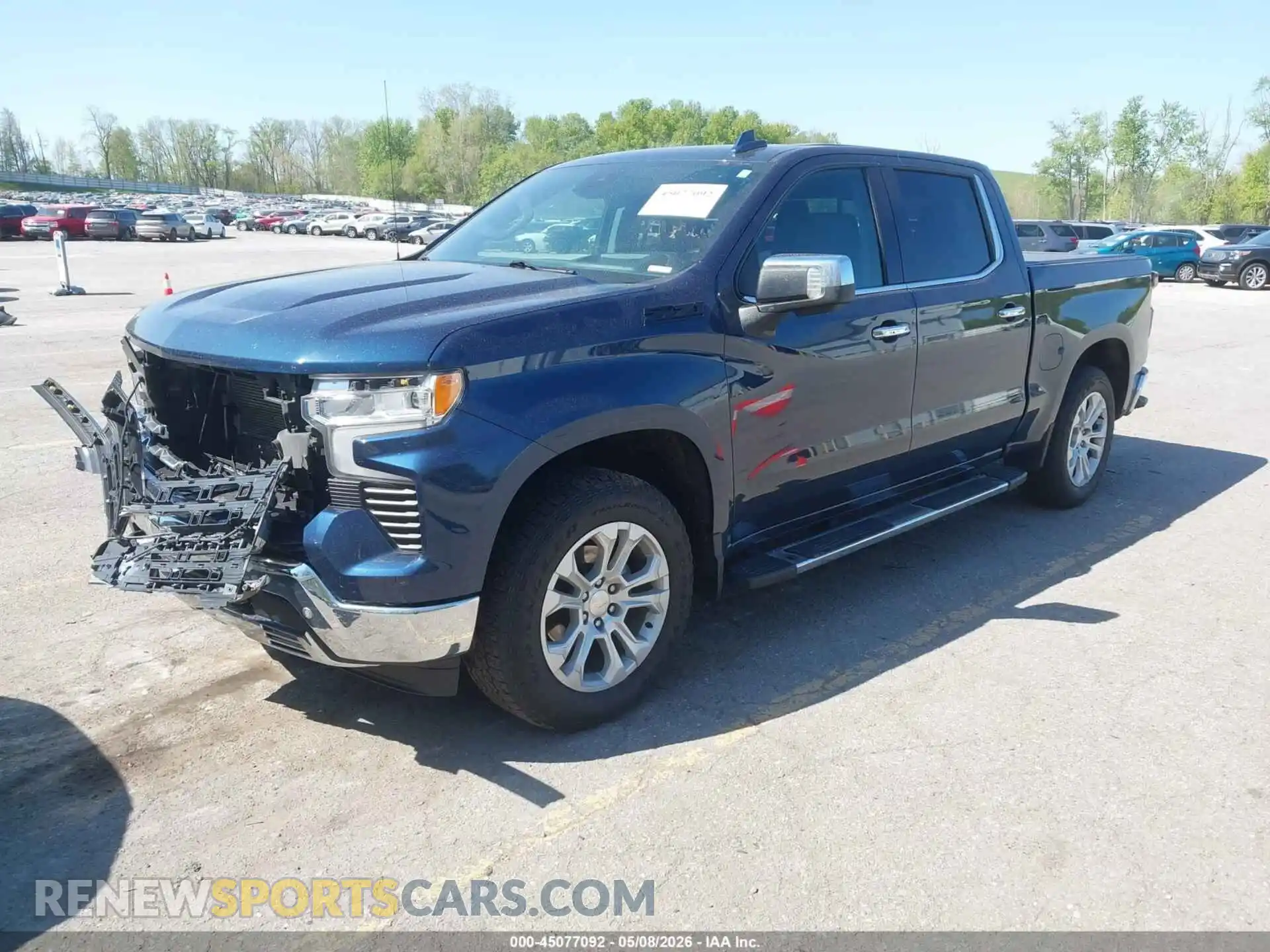 2 Photograph of a damaged car 2GCUDGED8P1117317 CHEVROLET SILVERADO 1500 2023