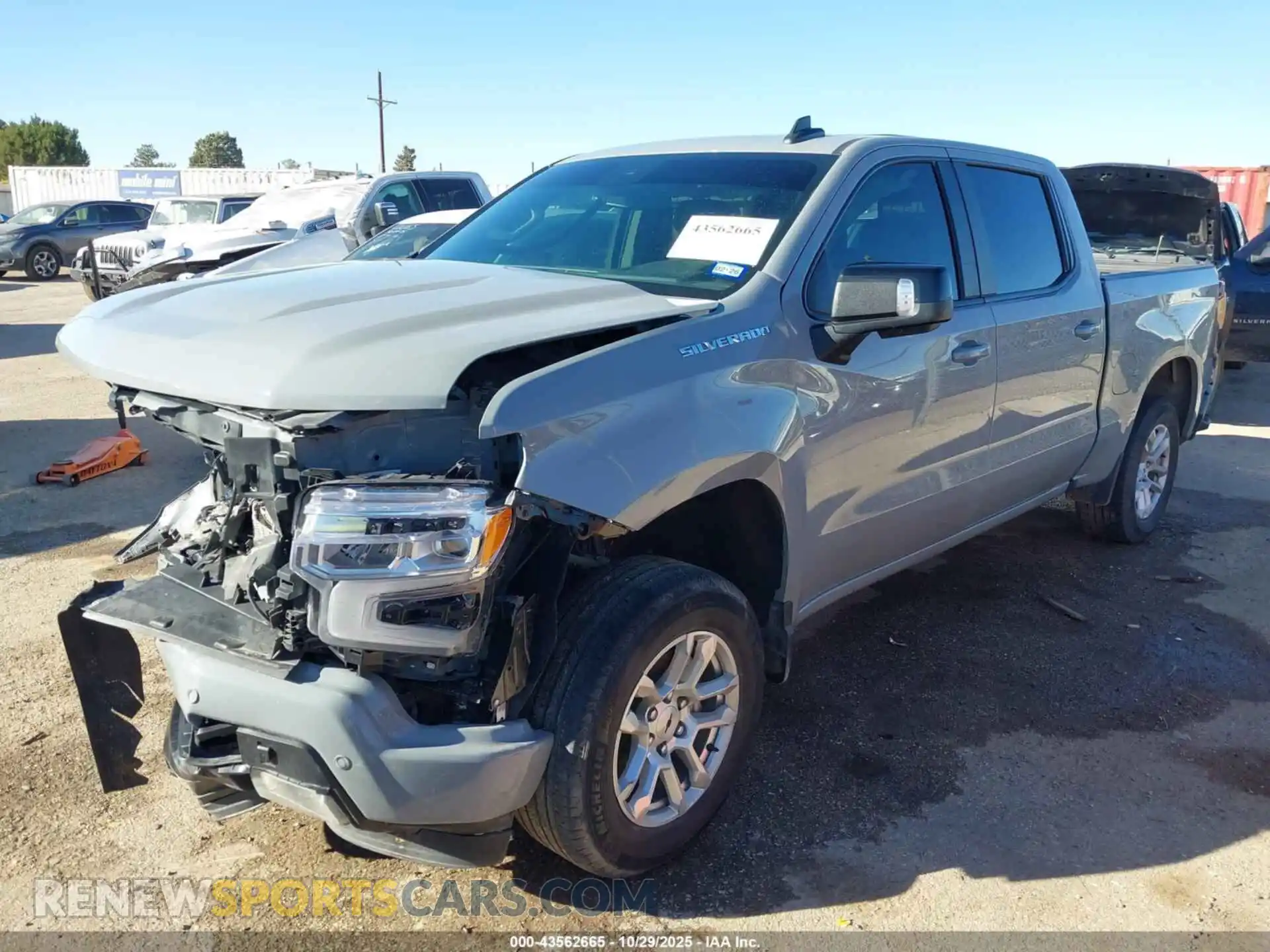 2 Photograph of a damaged car 1GCPADE80RZ216828 CHEVROLET SILVERADO 1500 2024