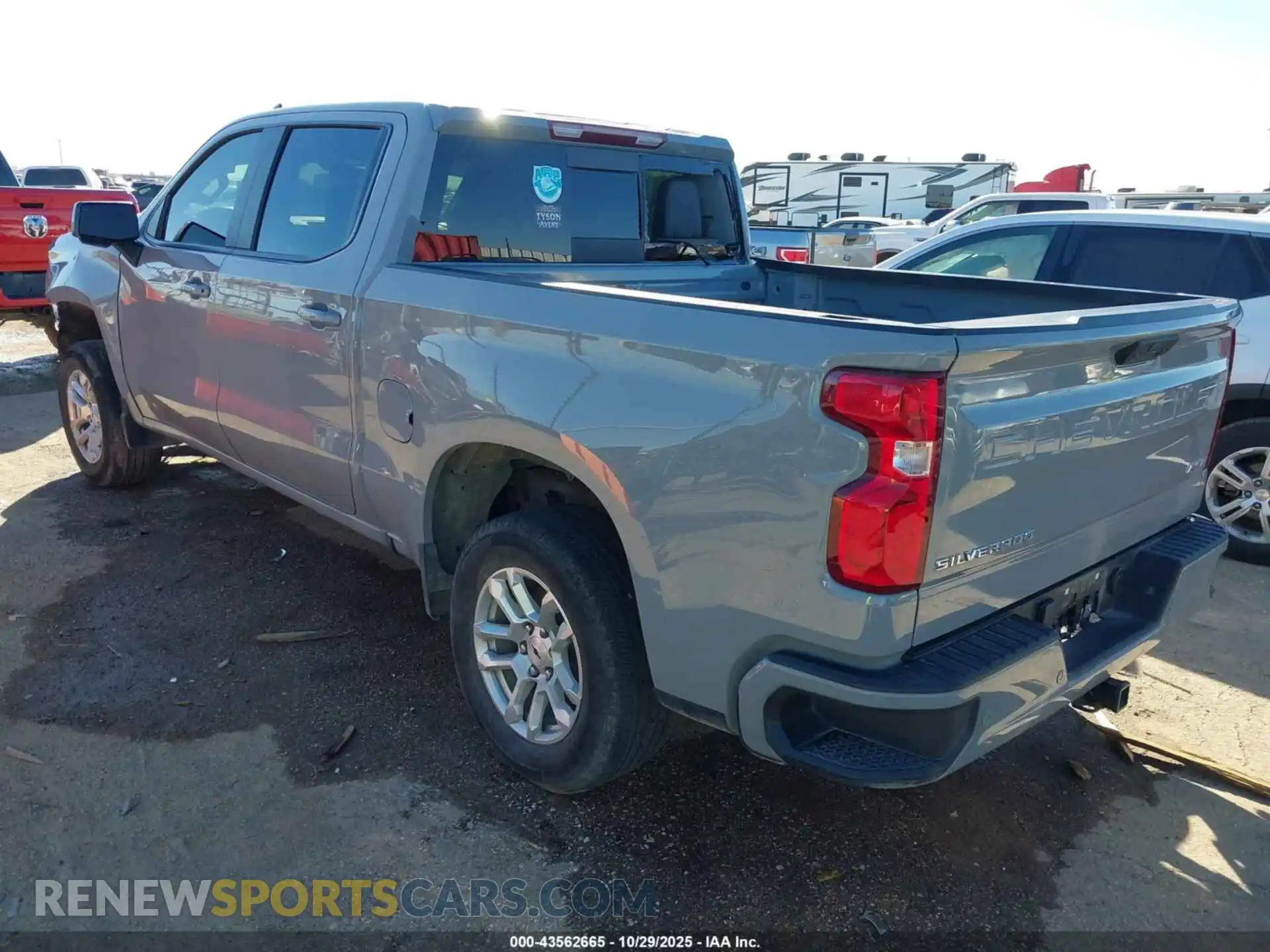 3 Photograph of a damaged car 1GCPADE80RZ216828 CHEVROLET SILVERADO 1500 2024