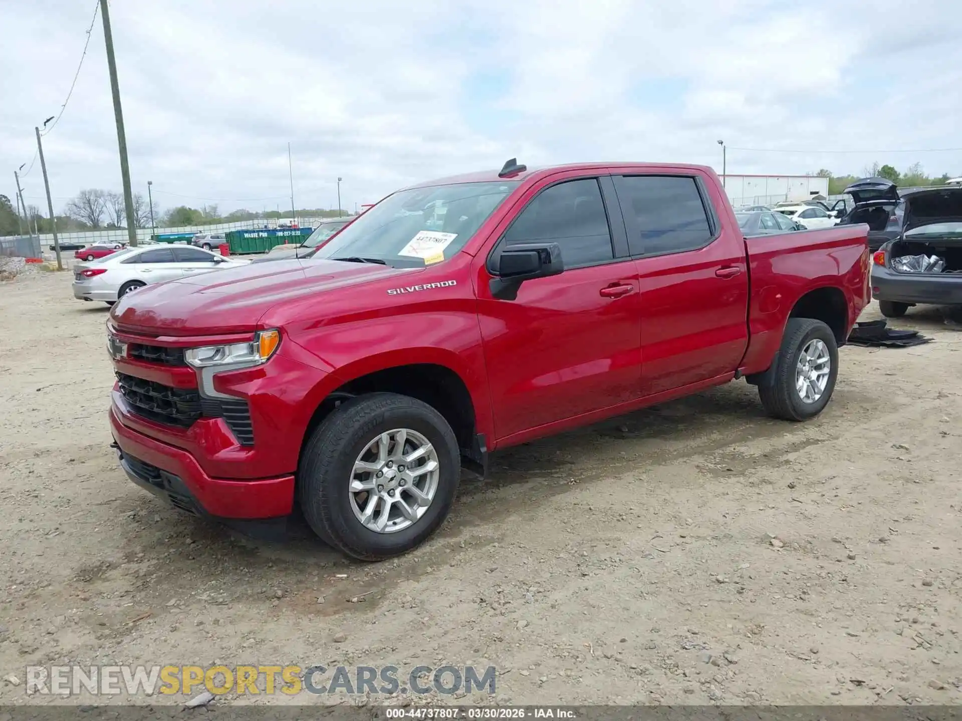 2 Photograph of a damaged car 1GCPADEK8RZ288534 CHEVROLET SILVERADO 1500 2024