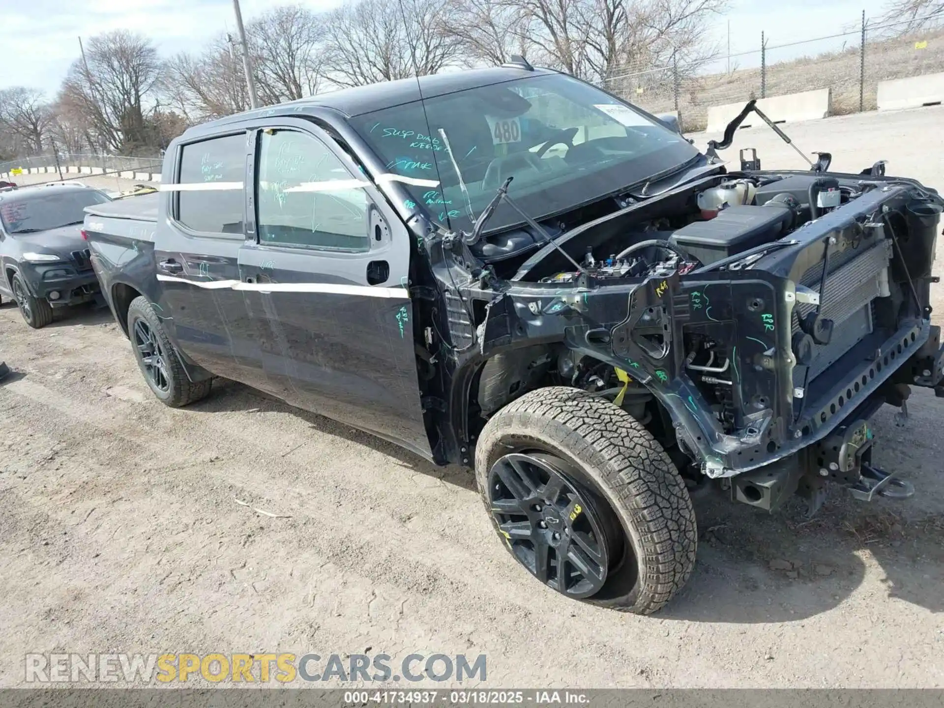 1 Photograph of a damaged car 1GCUDEED2RZ103749 CHEVROLET SILVERADO 1500 2024