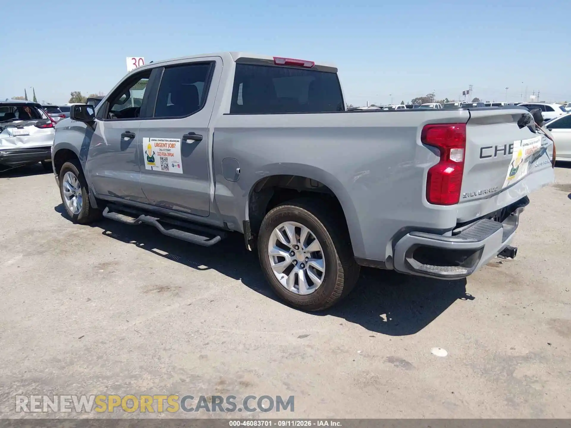 3 Фотография поврежденного автомобиля 1GCPABEK4SZ134364 CHEVROLET SILVERADO 1500 2025
