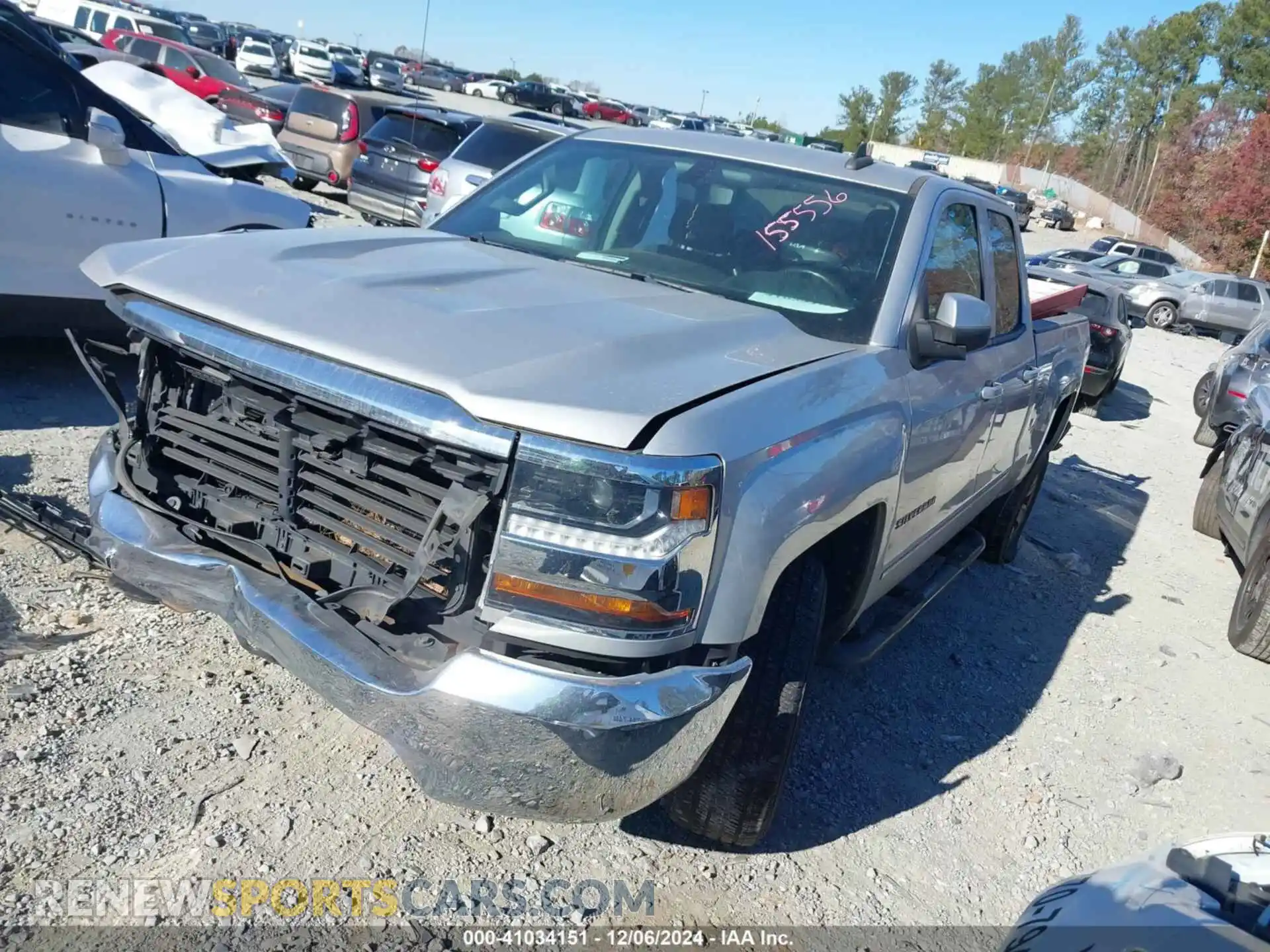 2 Photograph of a damaged car 2GCRCPEC6K1155556 CHEVROLET SILVERADO 1500 LD 2019