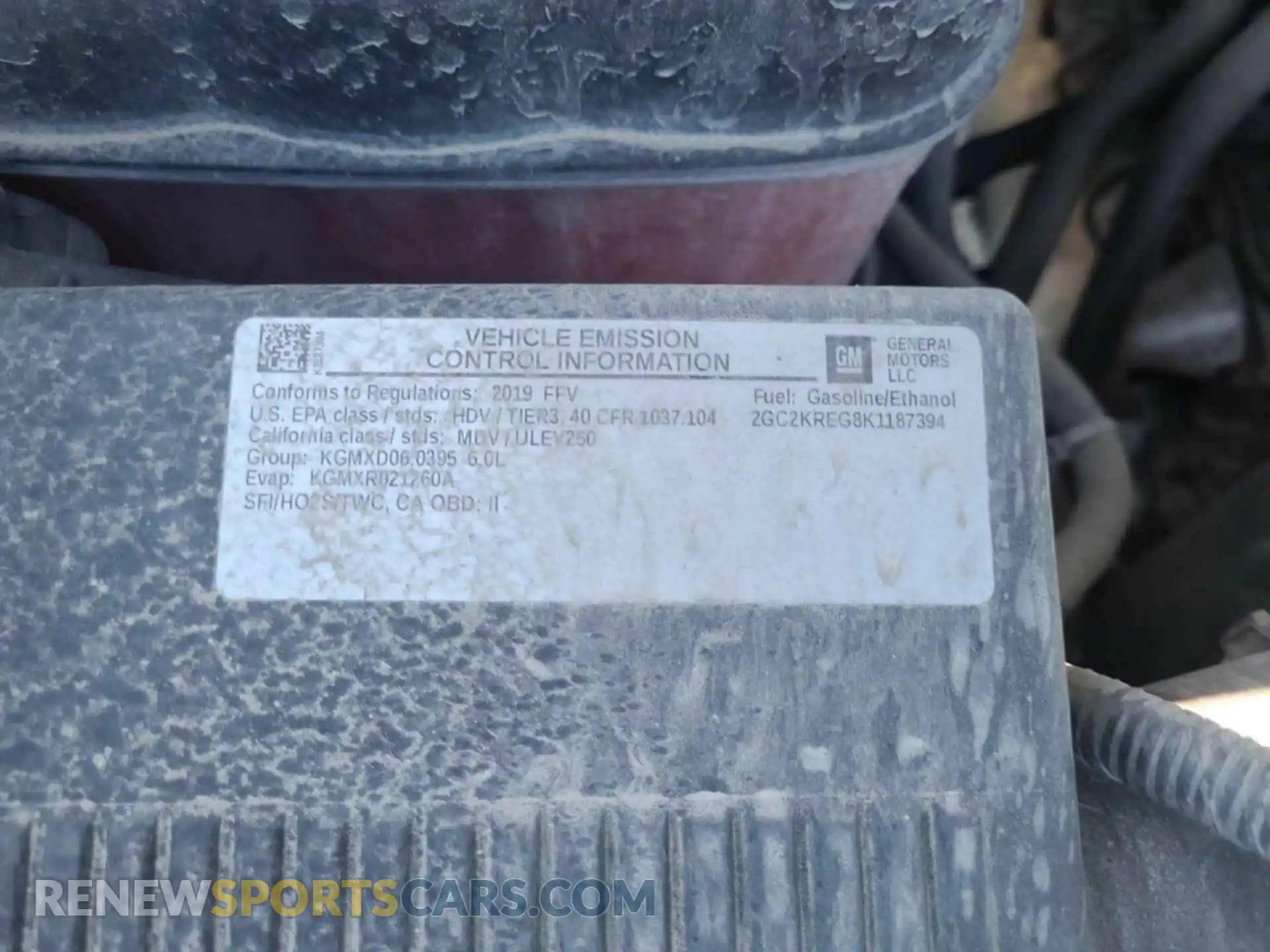 2 Photograph of a damaged car 2GC2KREG8K1187394 CHEVROLET SILVERADO 2019