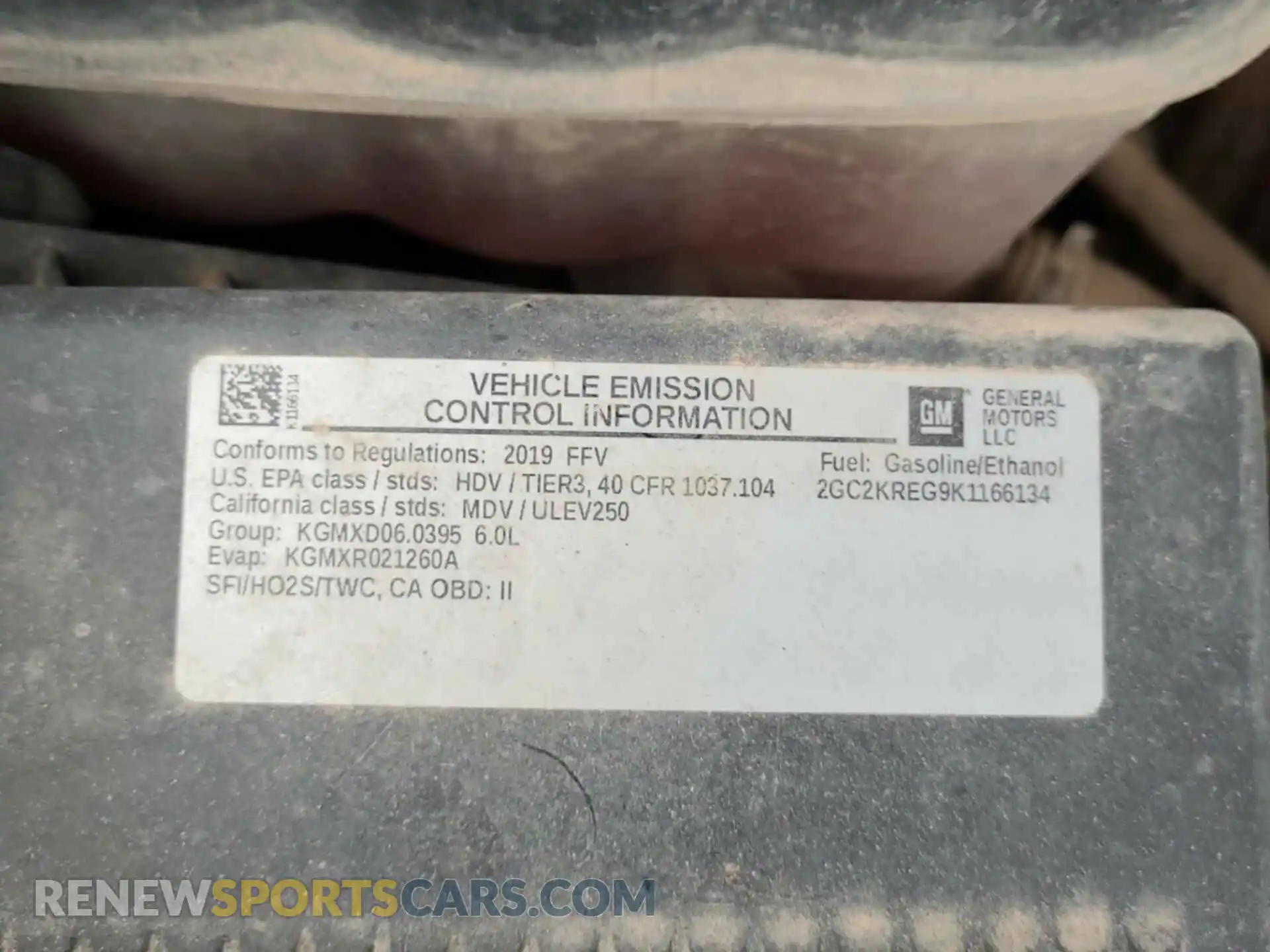 2 Photograph of a damaged car 2GC2KREG9K1166134 CHEVROLET SILVERADO 2019