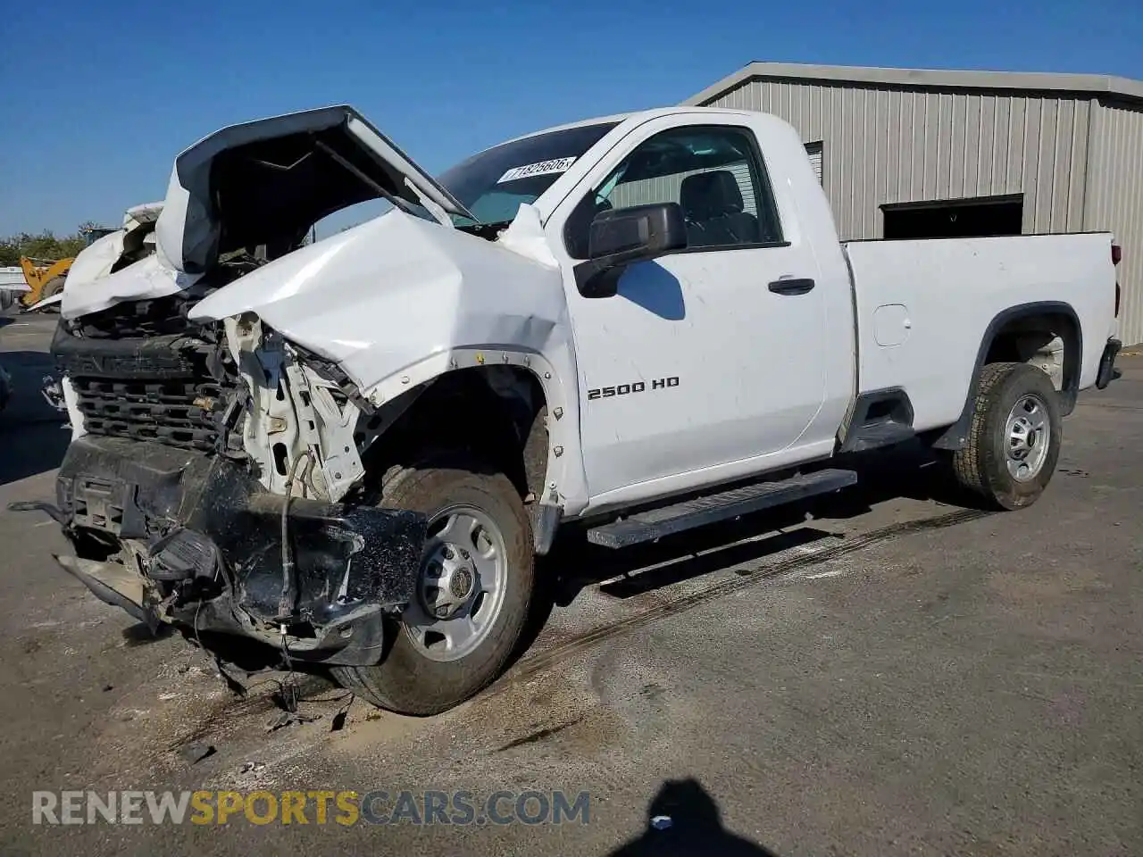 1 Photograph of a damaged car 1GC0WLE76MF114903 CHEVROLET SILVERADO 2021