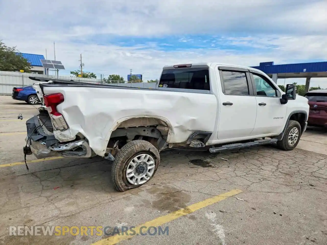 3 Photograph of a damaged car 1GC1WLE79MF247160 CHEVROLET SILVERADO 2021