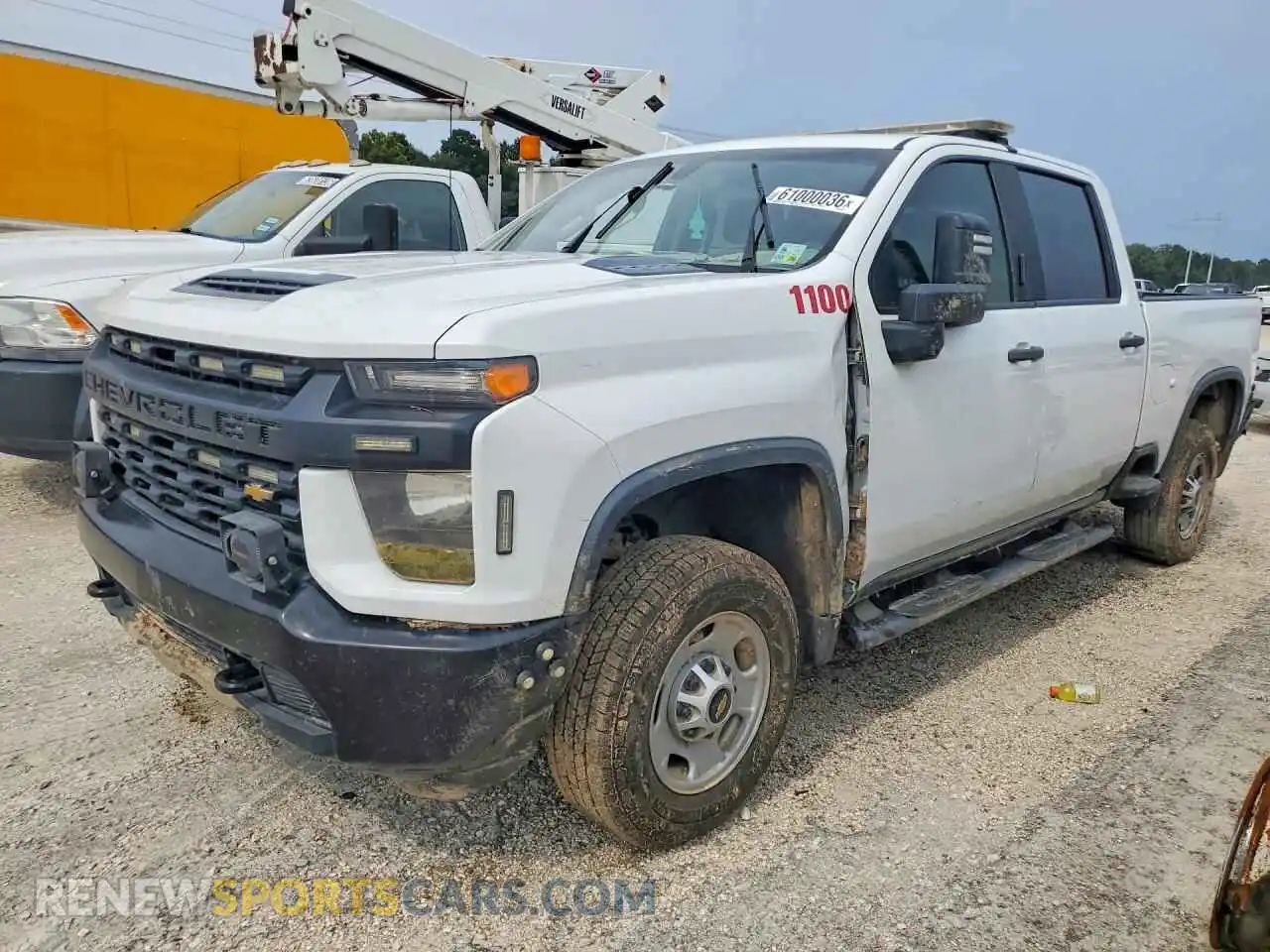 1 Фотография поврежденного автомобиля 1GC4WLE76MF190073 CHEVROLET SILVERADO 2021