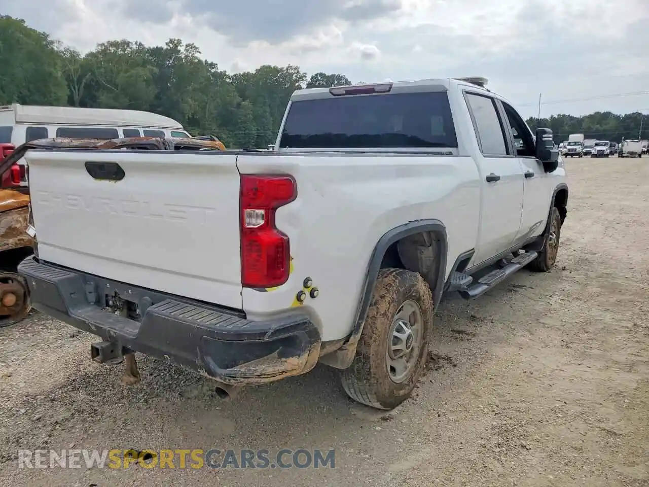 3 Фотография поврежденного автомобиля 1GC4WLE76MF190073 CHEVROLET SILVERADO 2021
