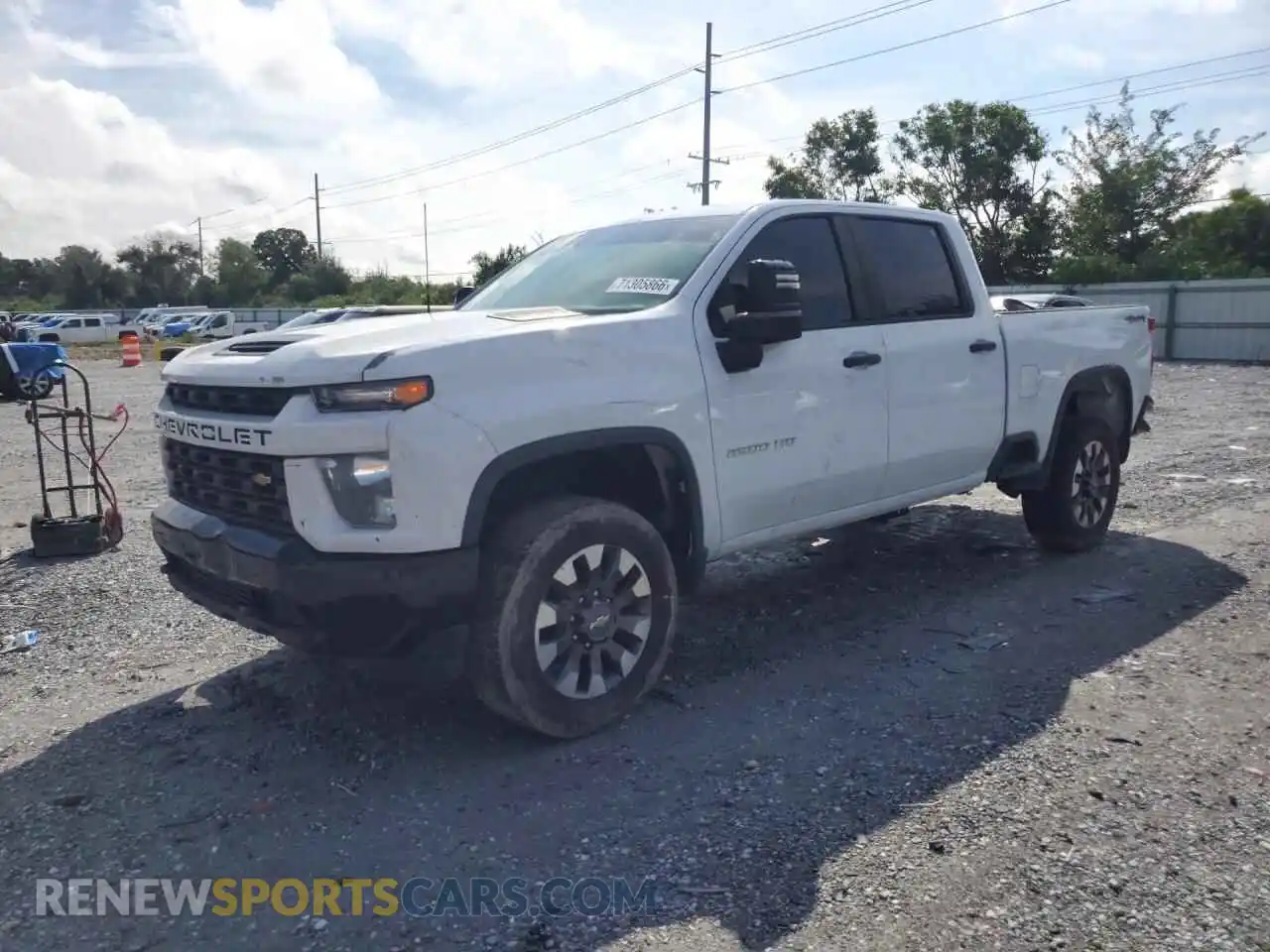 1 fotografías del automóvil dañado 1GC4YME7XMF243907 CHEVROLET SILVERADO 2021