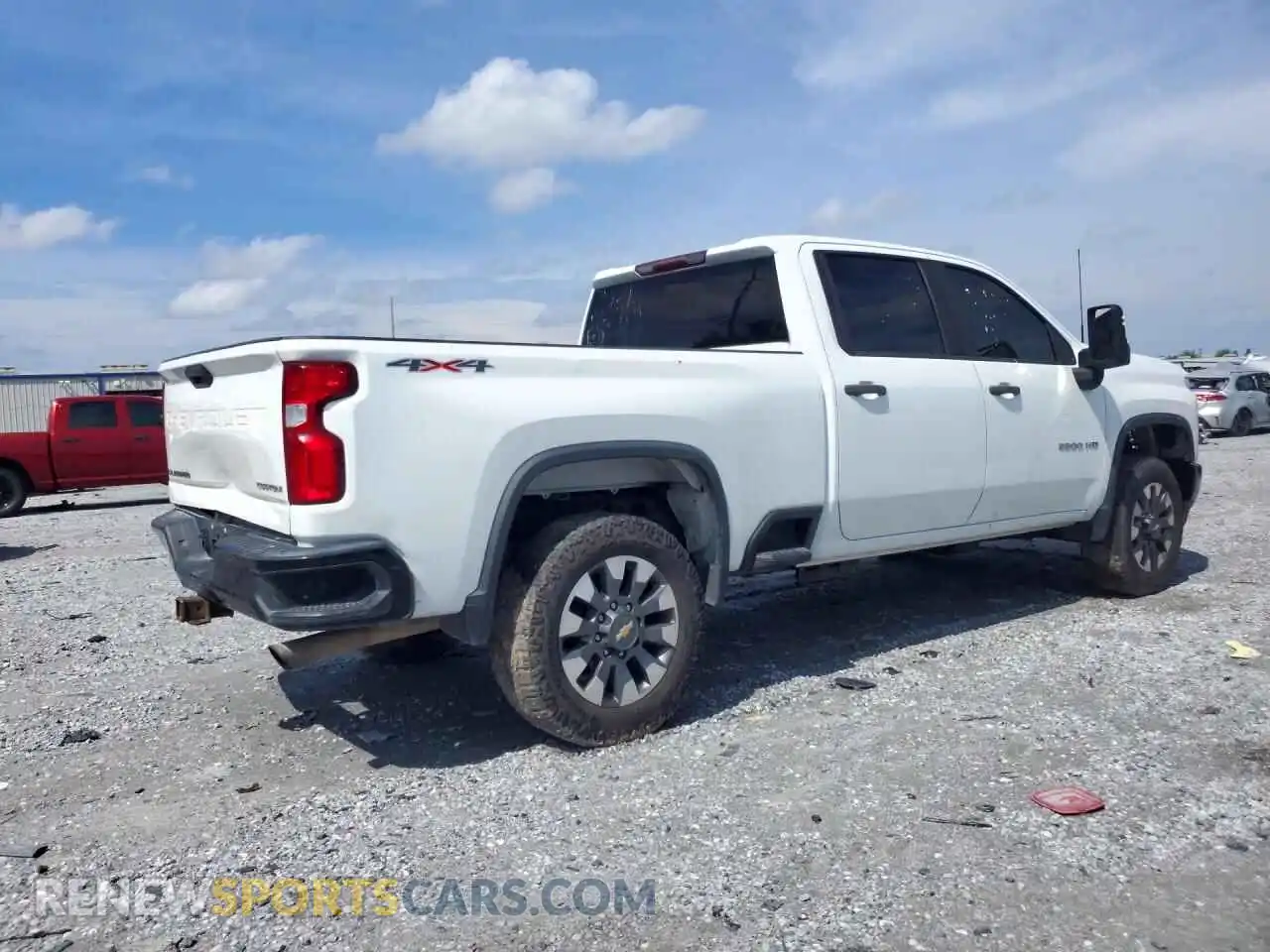 3 fotografías del automóvil dañado 1GC4YME7XMF243907 CHEVROLET SILVERADO 2021