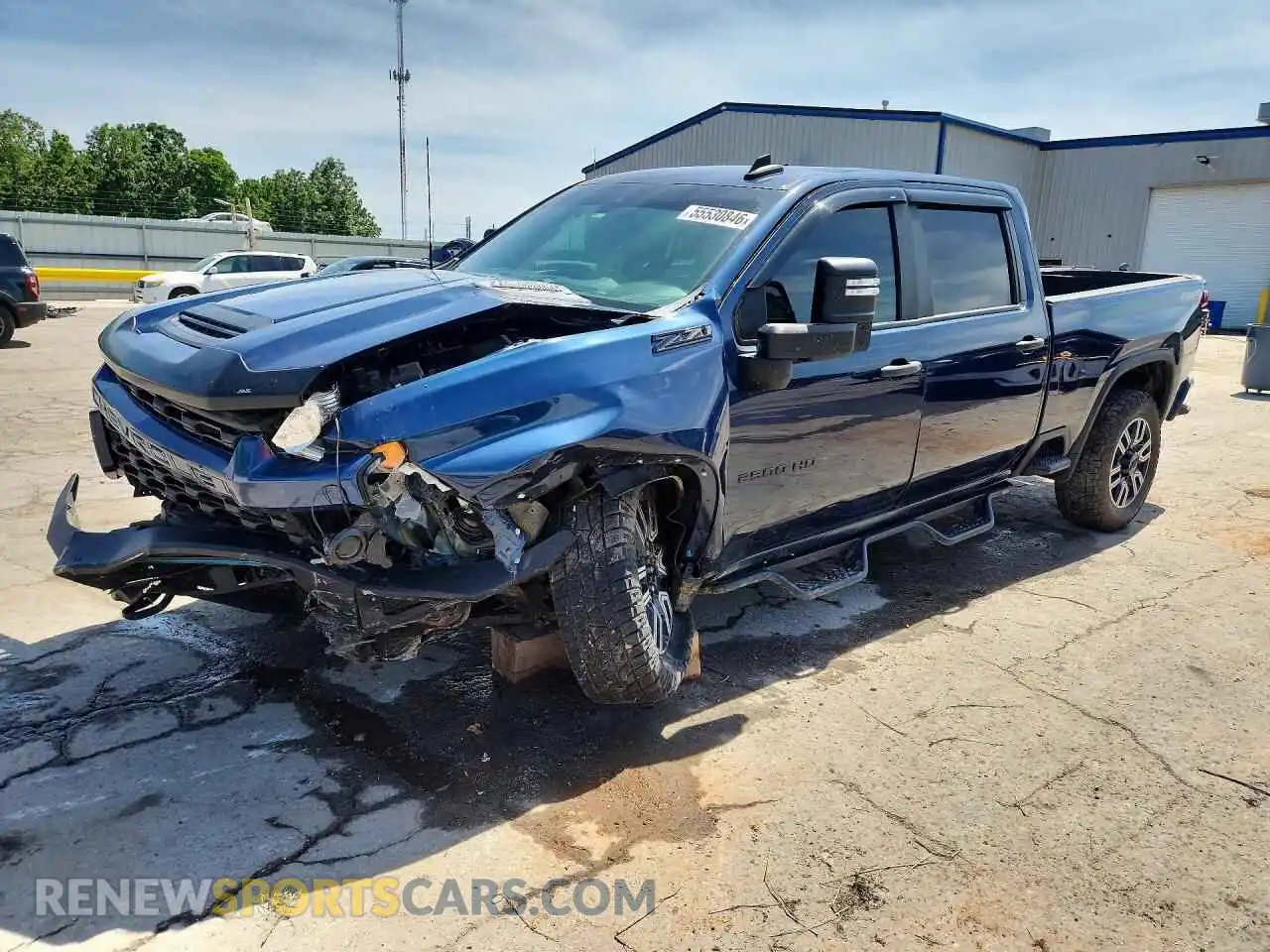 1 Фотография поврежденного автомобиля 1GC4YMEY4MF314253 CHEVROLET SILVERADO 2021