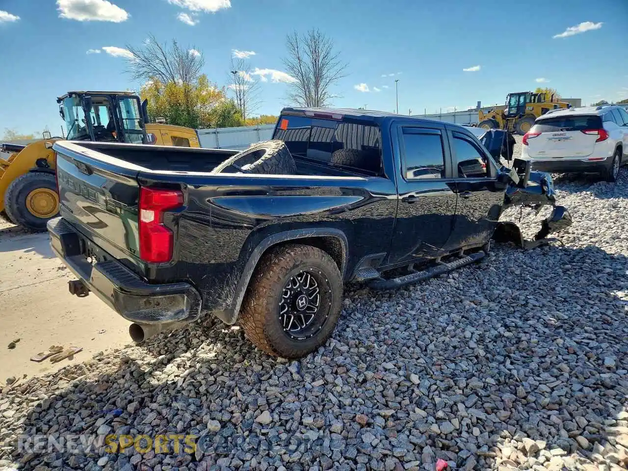 3 Фотография поврежденного автомобиля 1GC4YNEY9MF256114 CHEVROLET SILVERADO 2021