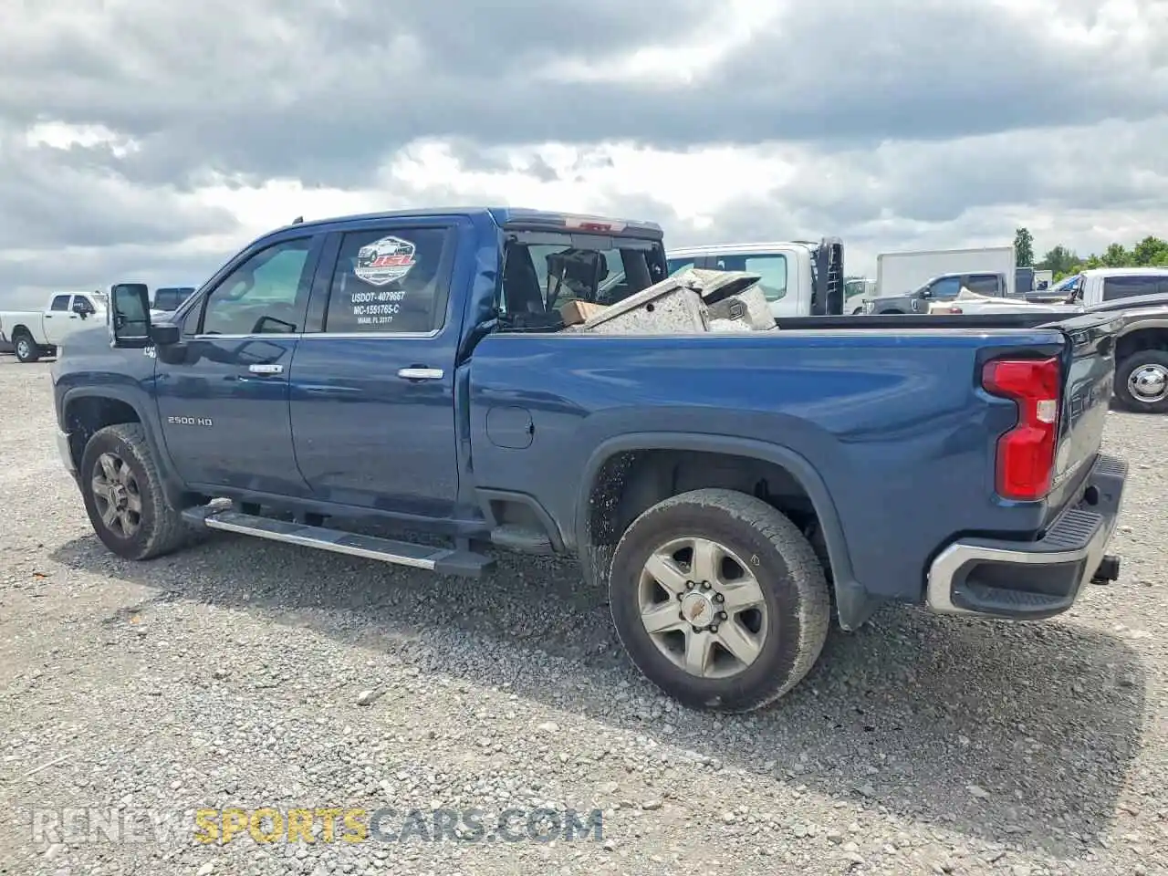 2 Photograph of a damaged car 1GC4YPEY1MF313482 CHEVROLET SILVERADO 2021