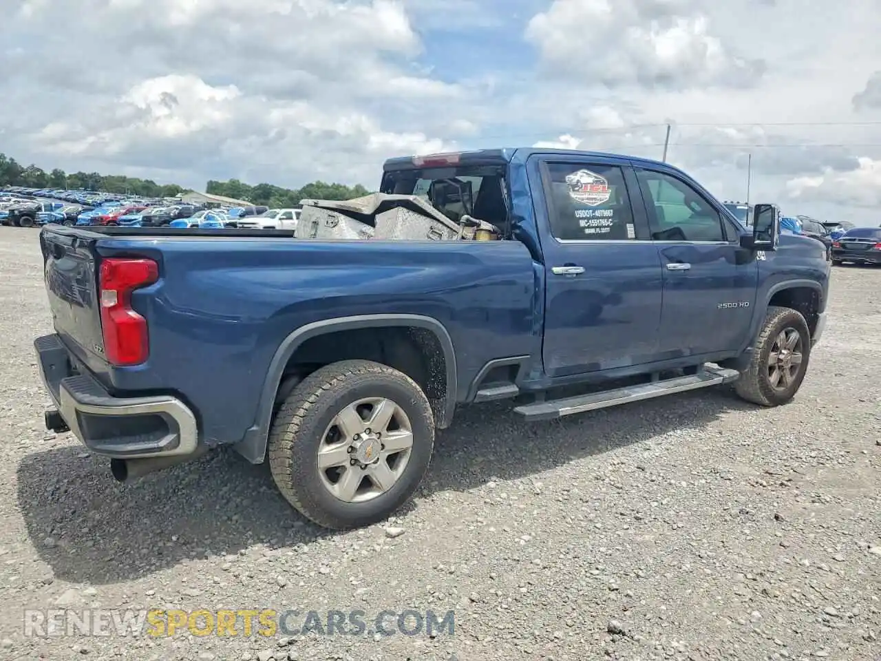 3 Photograph of a damaged car 1GC4YPEY1MF313482 CHEVROLET SILVERADO 2021