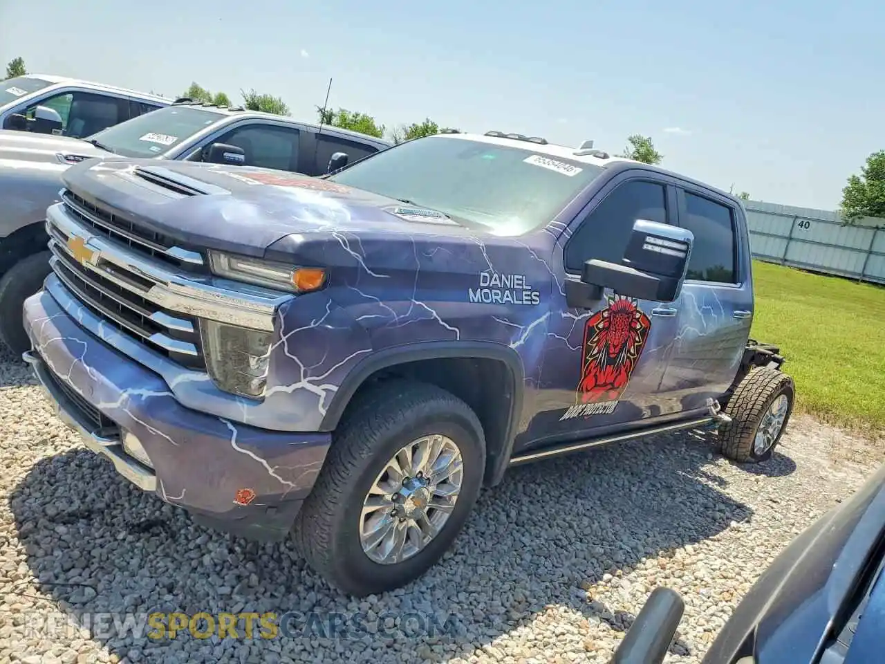 1 Photograph of a damaged car 1GC4YREY9MF192812 CHEVROLET SILVERADO 2021