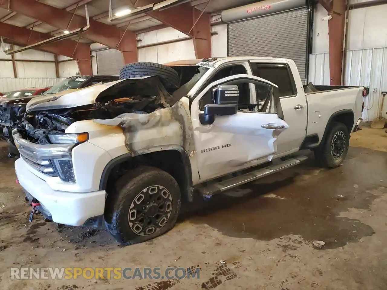 1 Photograph of a damaged car 1GC4YVEY7MF221751 CHEVROLET SILVERADO 2021
