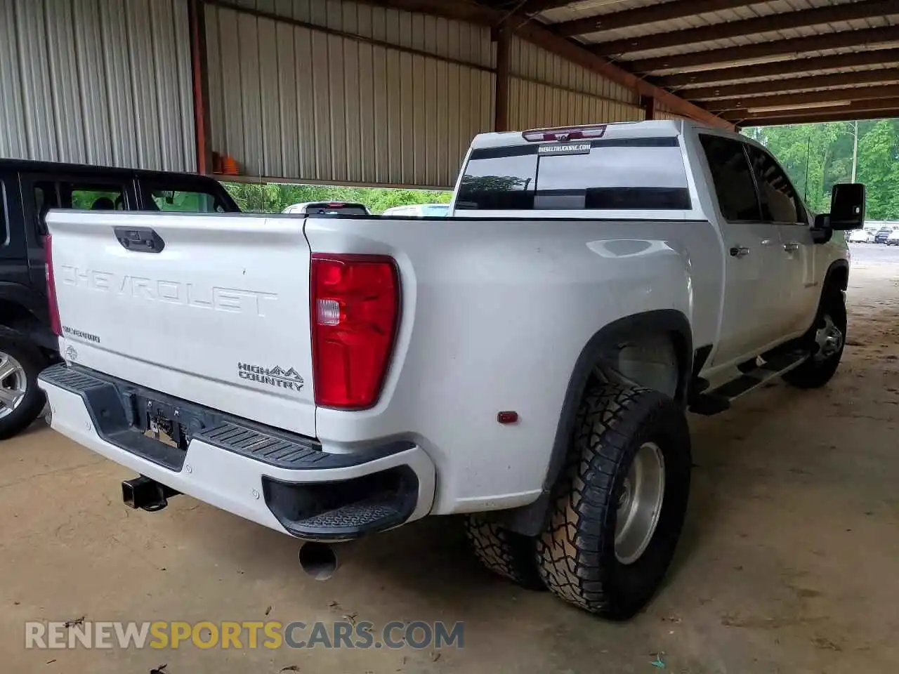 3 Photograph of a damaged car 1GC4YVEY8MF140970 CHEVROLET SILVERADO 2021