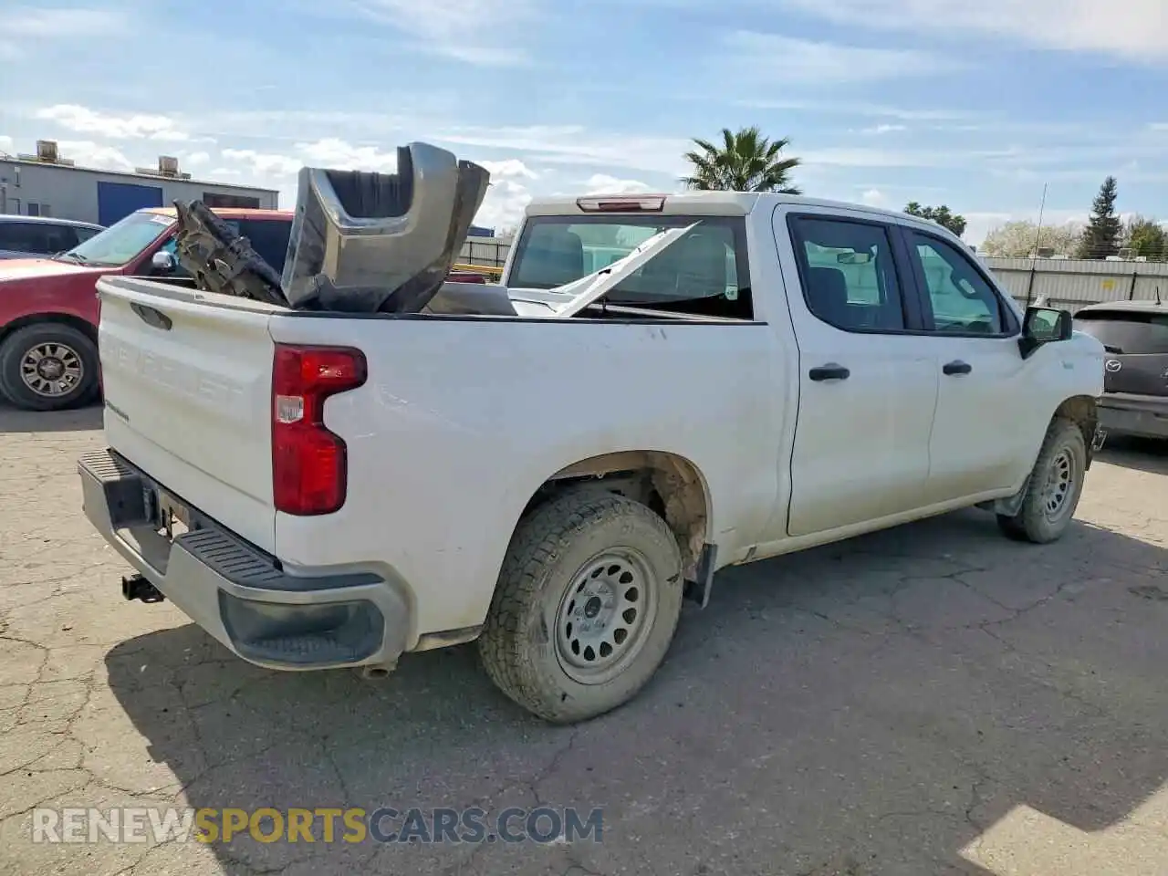 3 Photograph of a damaged car 1GCPWAEFXMZ372446 CHEVROLET SILVERADO 2021