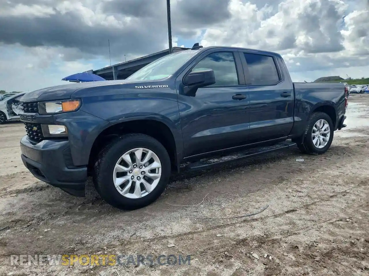 1 Photograph of a damaged car 1GCPWBEK1MZ281522 CHEVROLET SILVERADO 2021