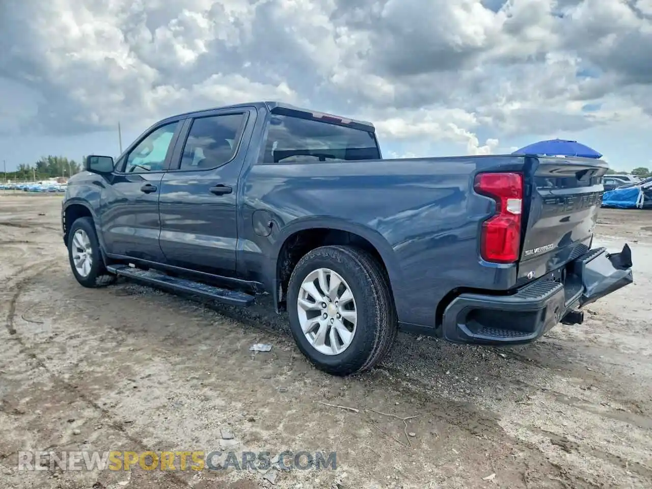 2 Photograph of a damaged car 1GCPWBEK1MZ281522 CHEVROLET SILVERADO 2021