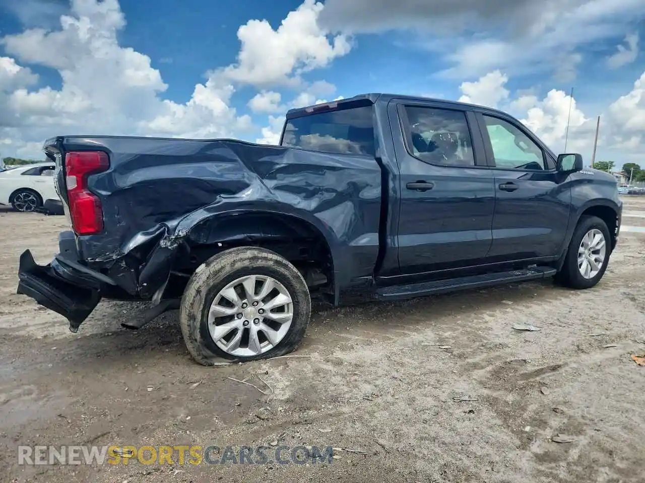 3 Photograph of a damaged car 1GCPWBEK1MZ281522 CHEVROLET SILVERADO 2021