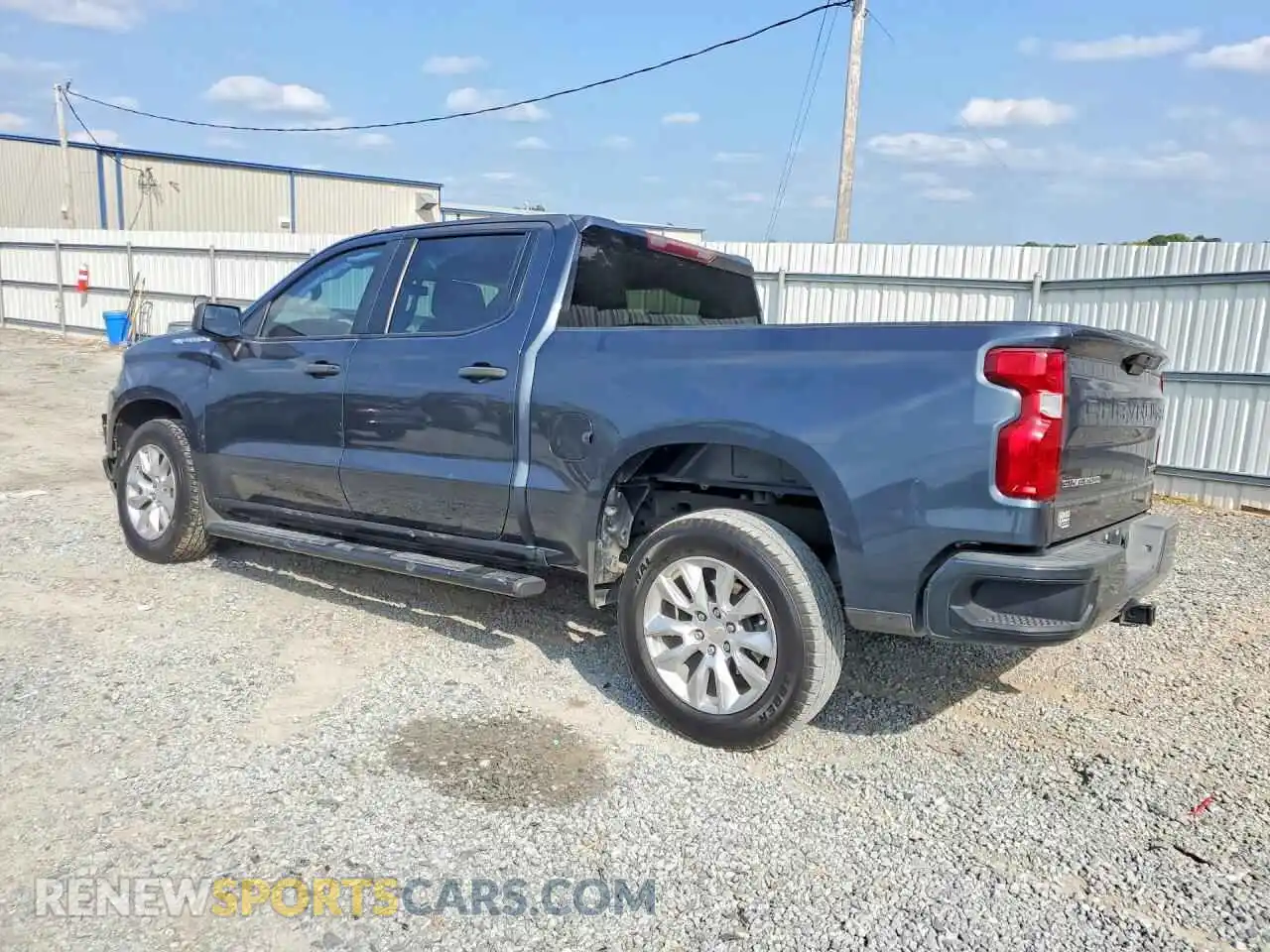 2 Photograph of a damaged car 1GCPWBEK1MZ379109 CHEVROLET SILVERADO 2021
