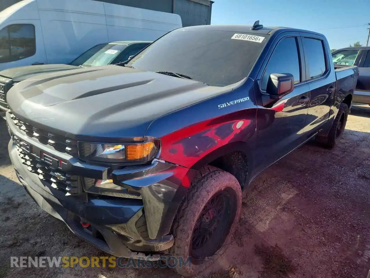 1 fotografías del automóvil dañado 1GCPWBEK1MZ381555 CHEVROLET SILVERADO 2021