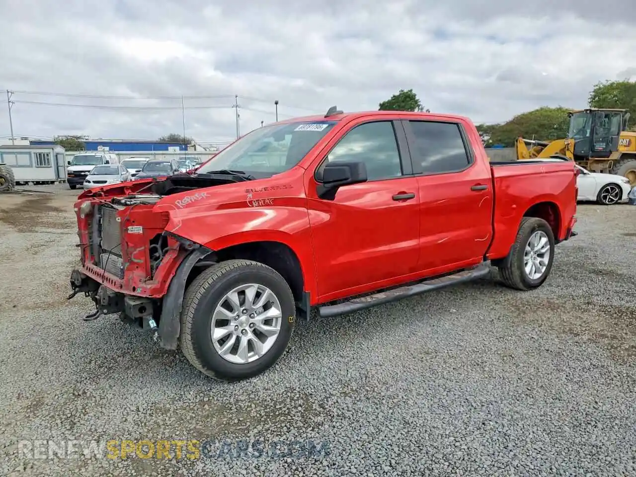 1 Фотография поврежденного автомобиля 1GCPWBEK2MZ258427 CHEVROLET SILVERADO 2021