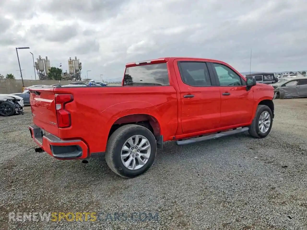 3 Фотография поврежденного автомобиля 1GCPWBEK2MZ258427 CHEVROLET SILVERADO 2021