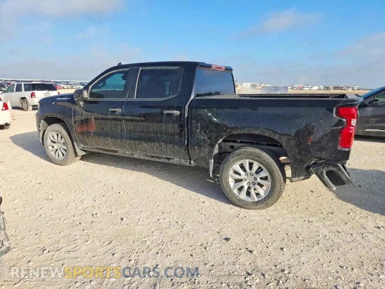 2 Photograph of a damaged car 1GCPWBEK3MZ451153 CHEVROLET SILVERADO 2021