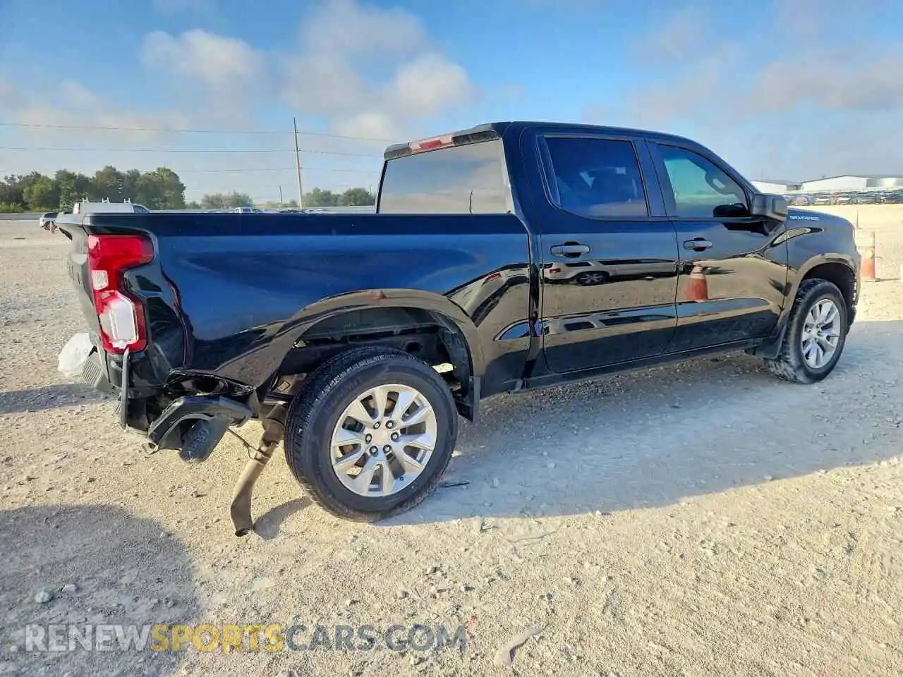 3 Photograph of a damaged car 1GCPWBEK3MZ451153 CHEVROLET SILVERADO 2021