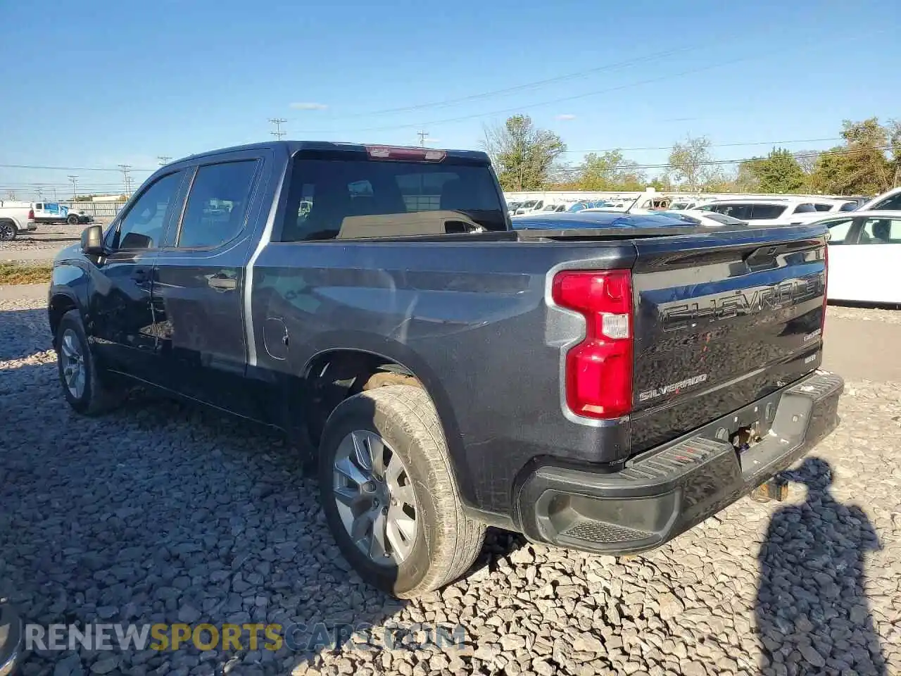 2 Photograph of a damaged car 1GCPWBEK5MZ250225 CHEVROLET SILVERADO 2021