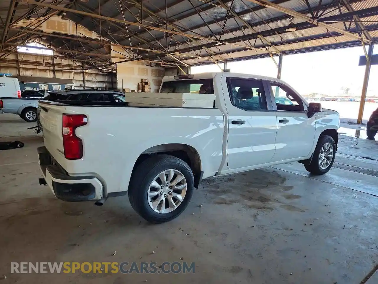 3 Photograph of a damaged car 1GCPWBEK6MZ390106 CHEVROLET SILVERADO 2021